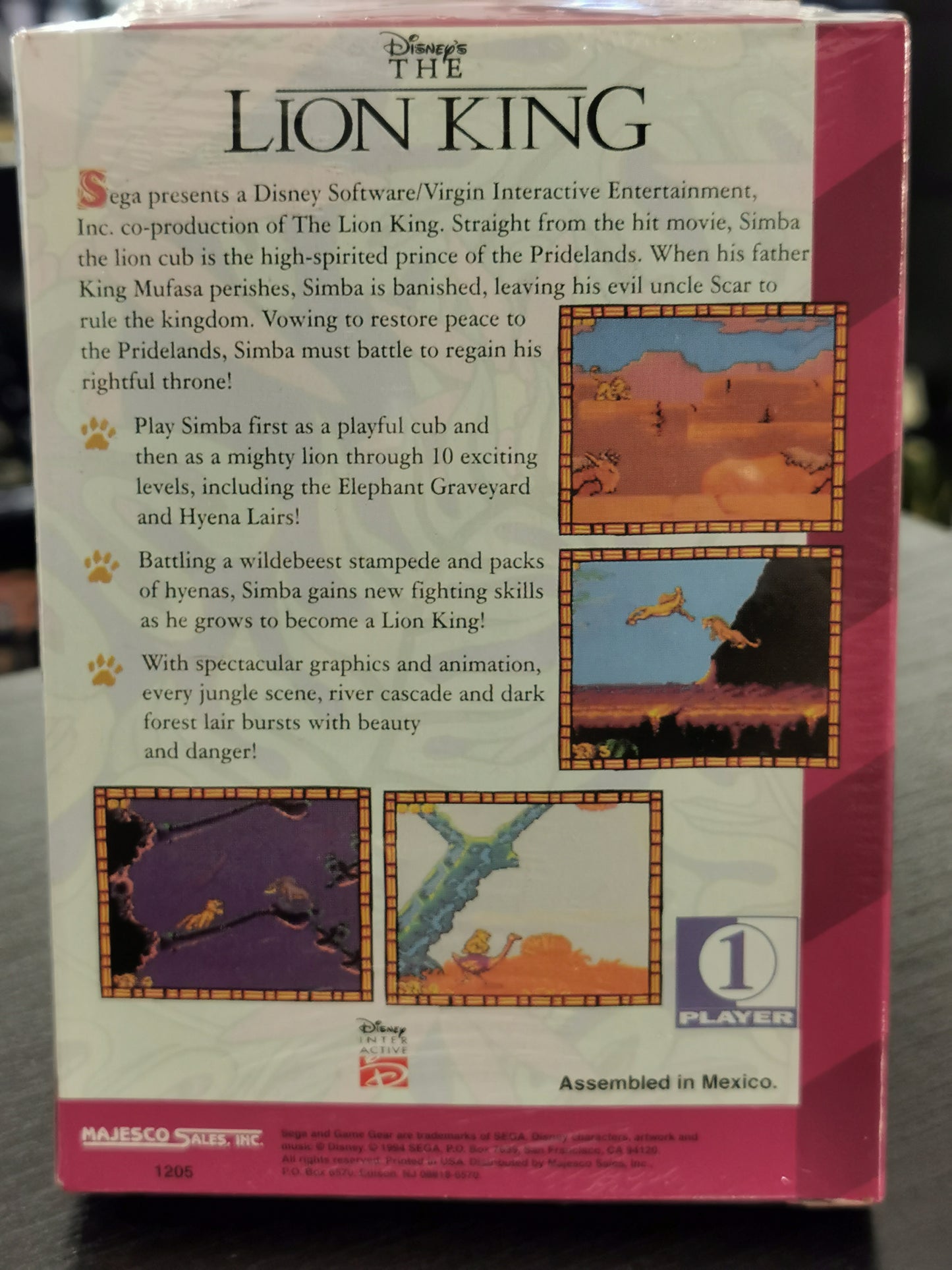 The Lion King - Disney (Game Gear) *Nuovo