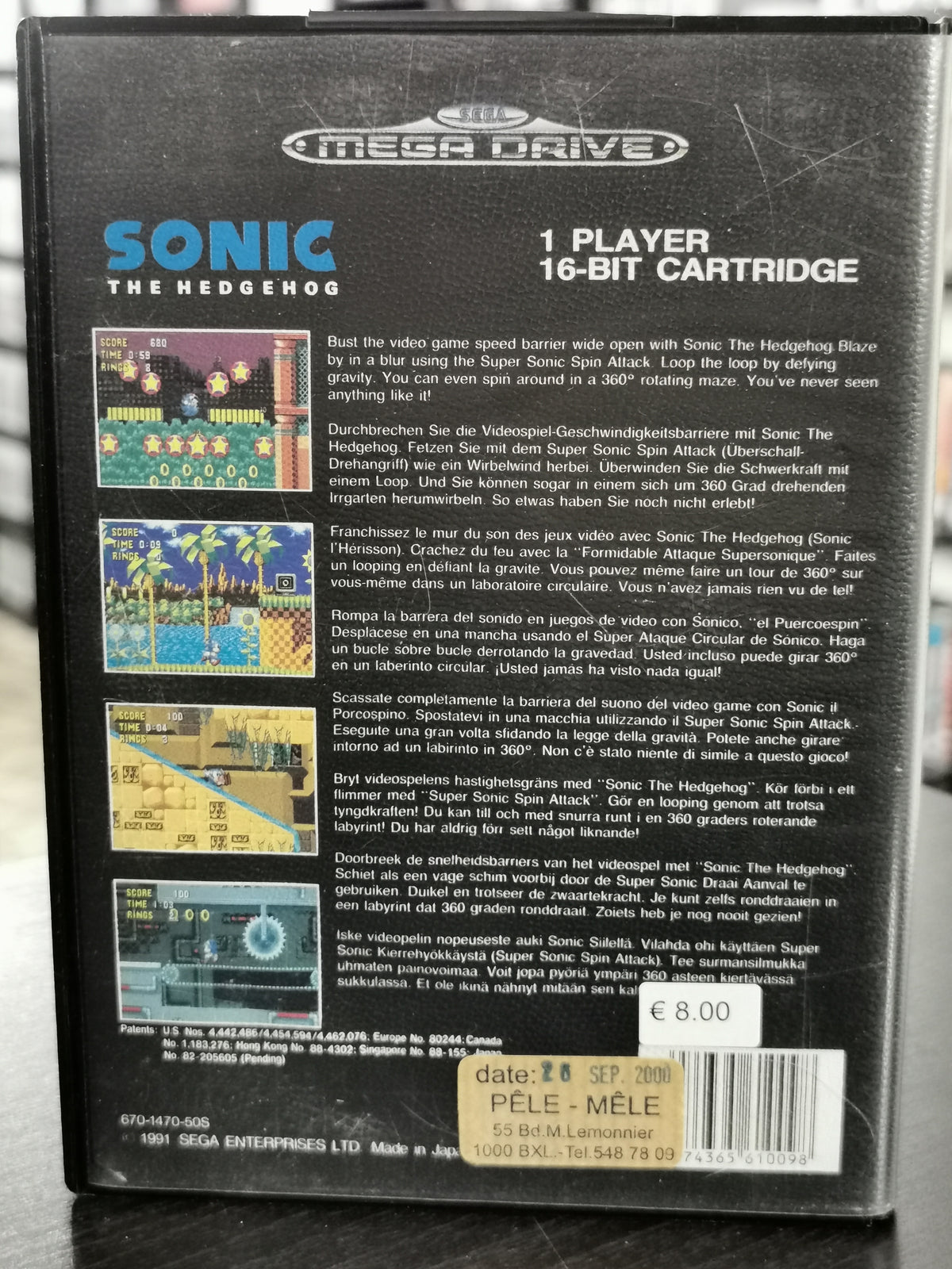 Sonic The Hedgehog (Sega Mega Drive)