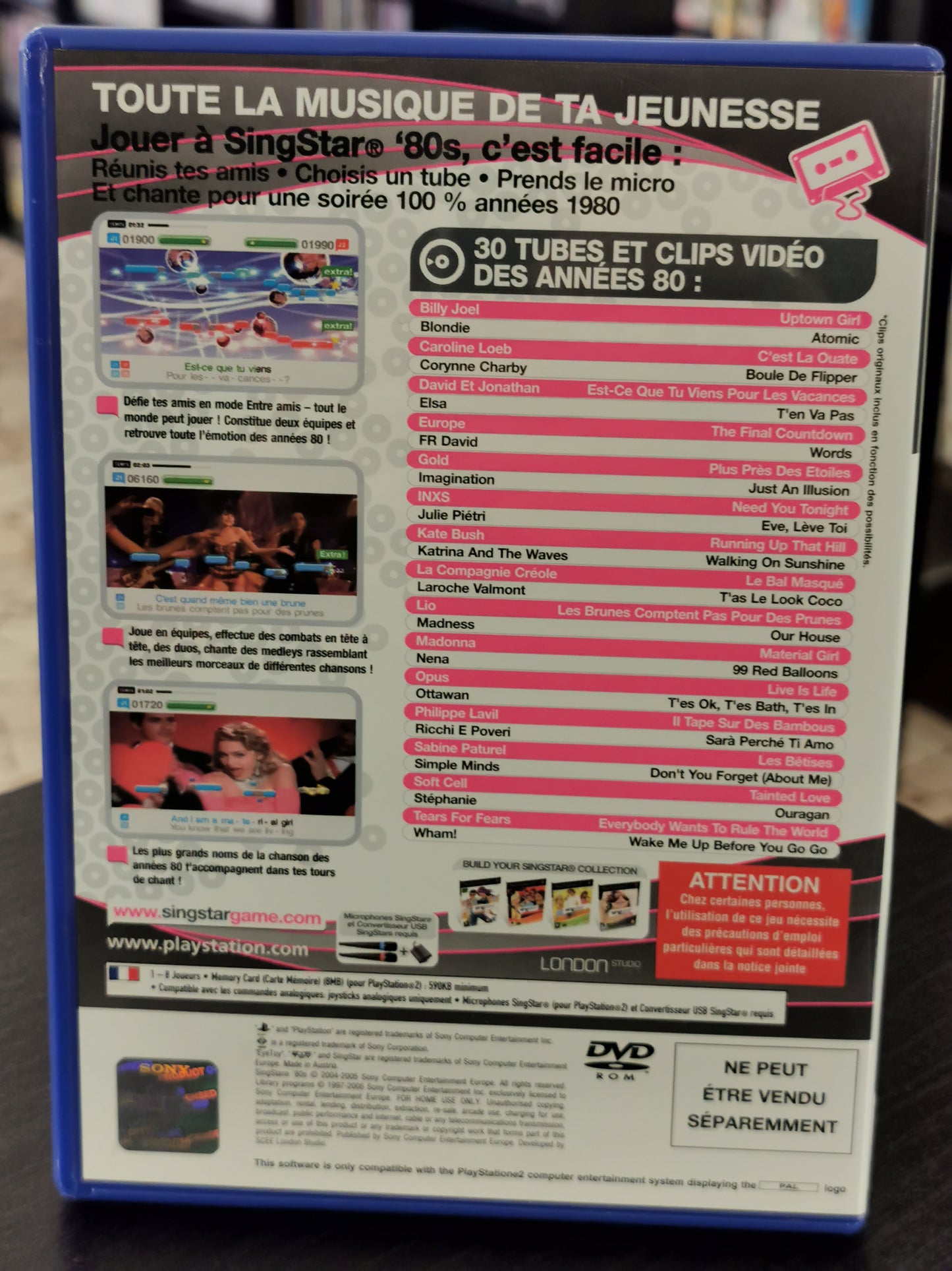 SingStar '80s (PS2) - FRA