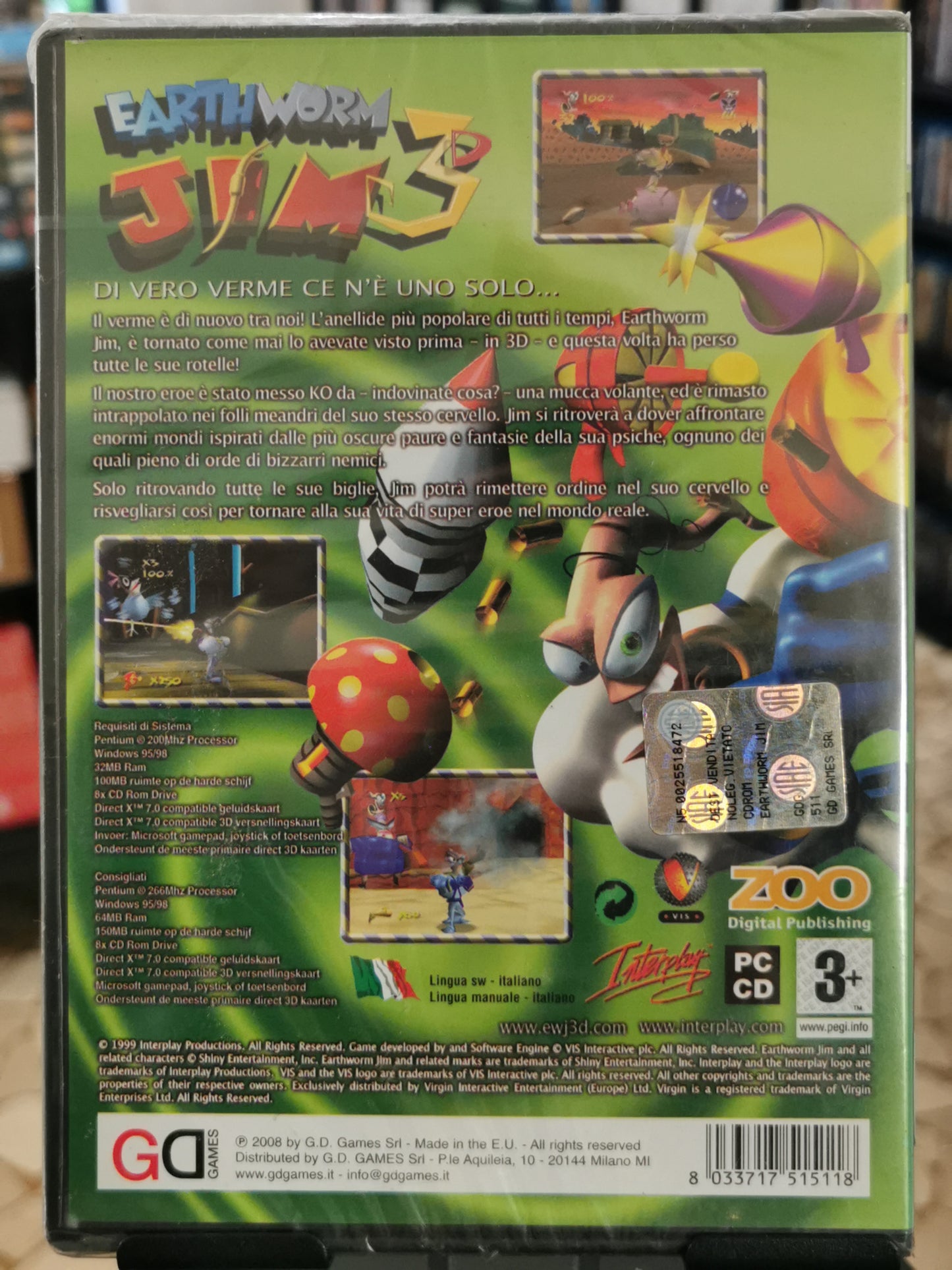 Earthworm Jim 3D (PC) *Nuovo