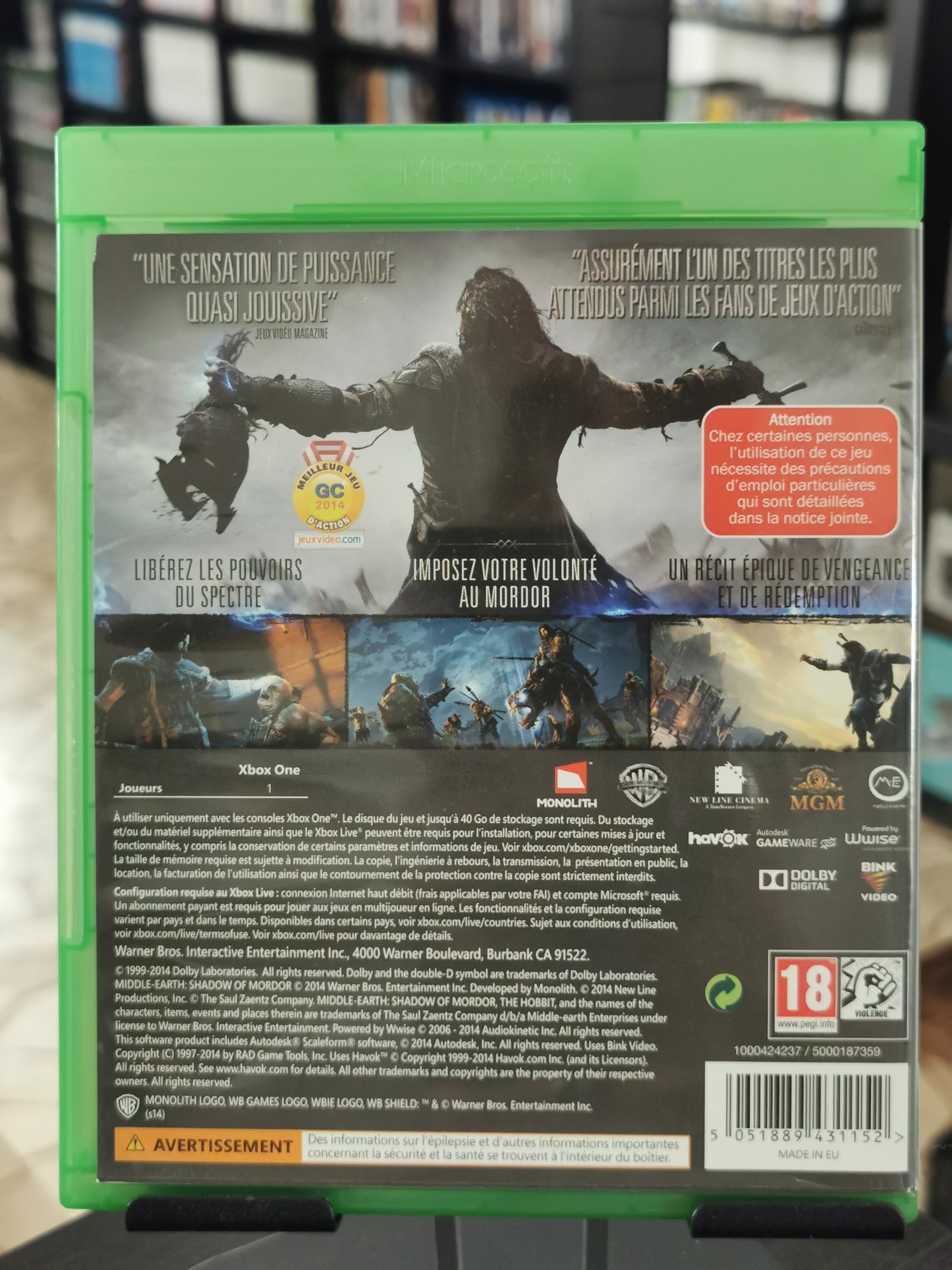 La Terra Di Mezzo: L'Ombra Di Mordor (Xbox One)