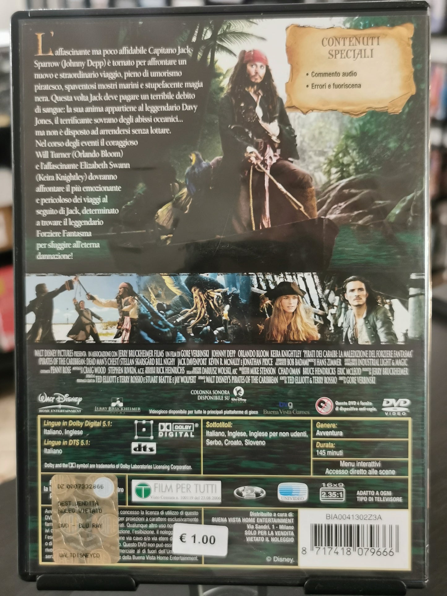 Pirati Dei Caraibi – La Maledizione Del Forziere Fantasma (DVD)