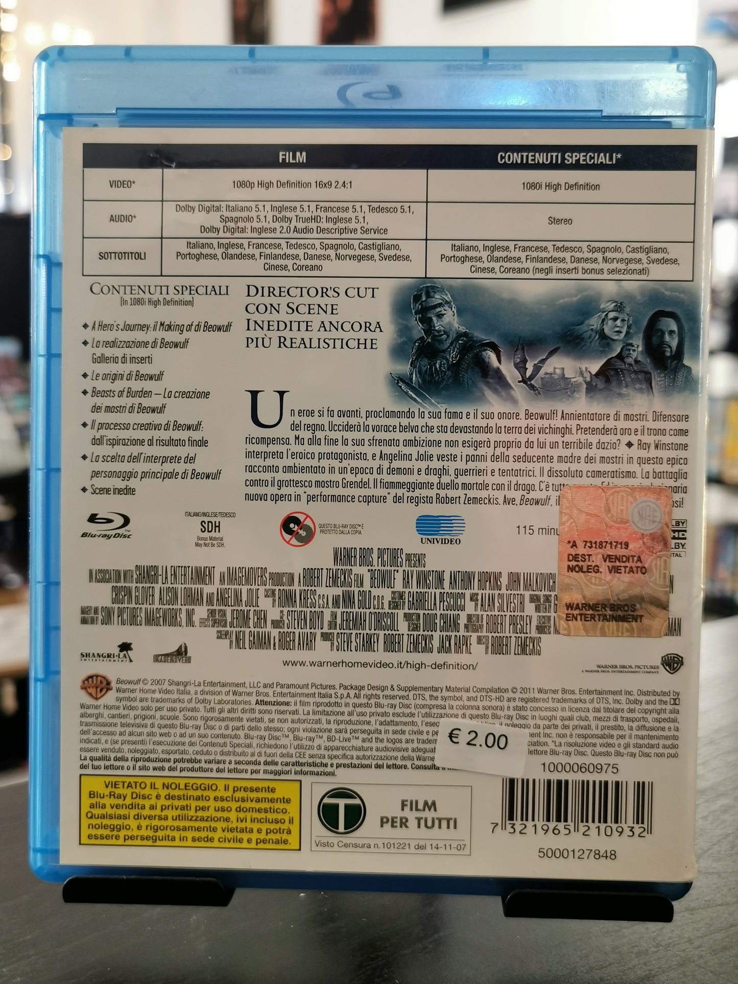 La Leggenda Di Beowulf – Director’s Cut (BR)