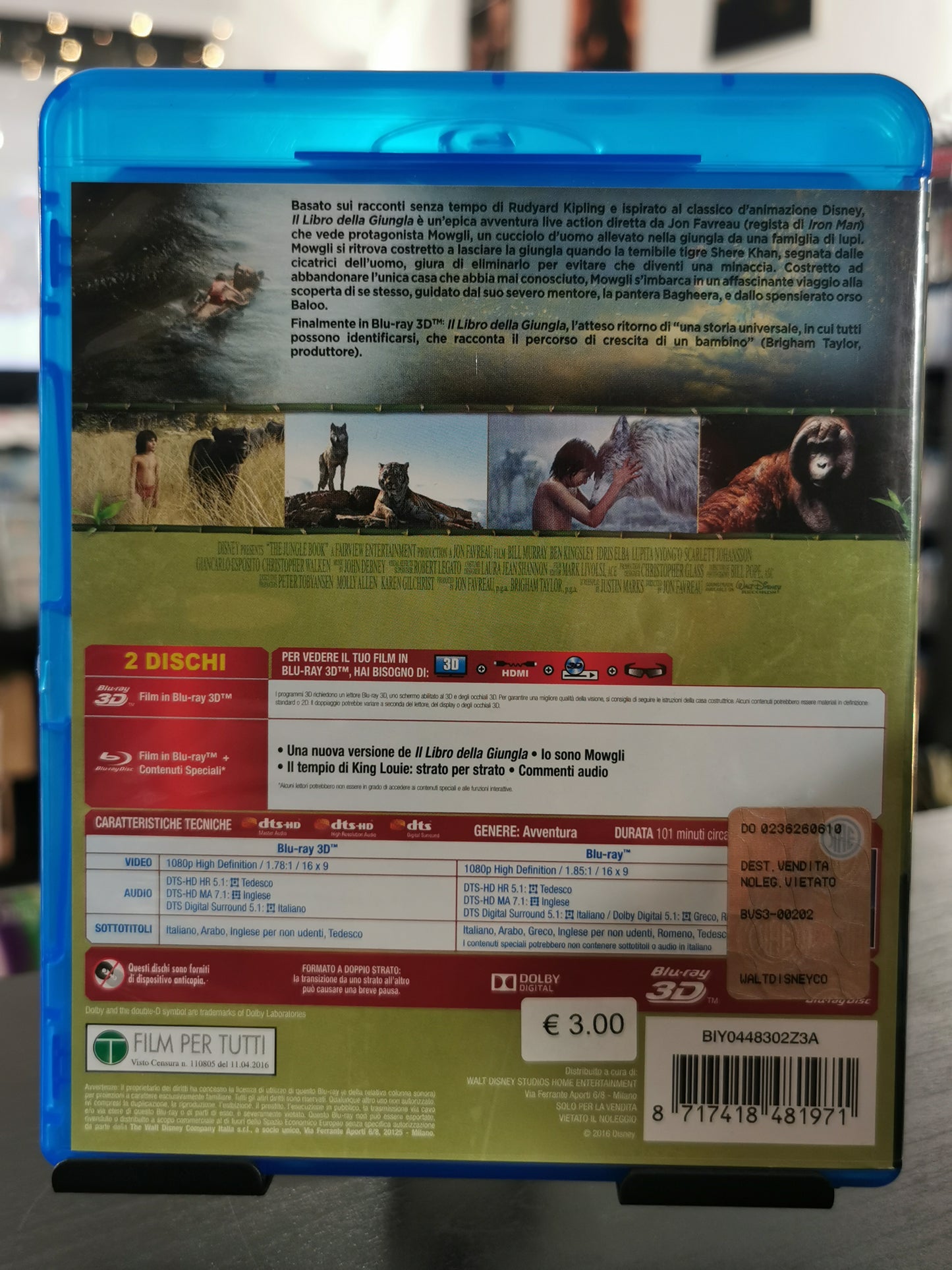 Il Libro Della Giungla (BR + BR 3D)