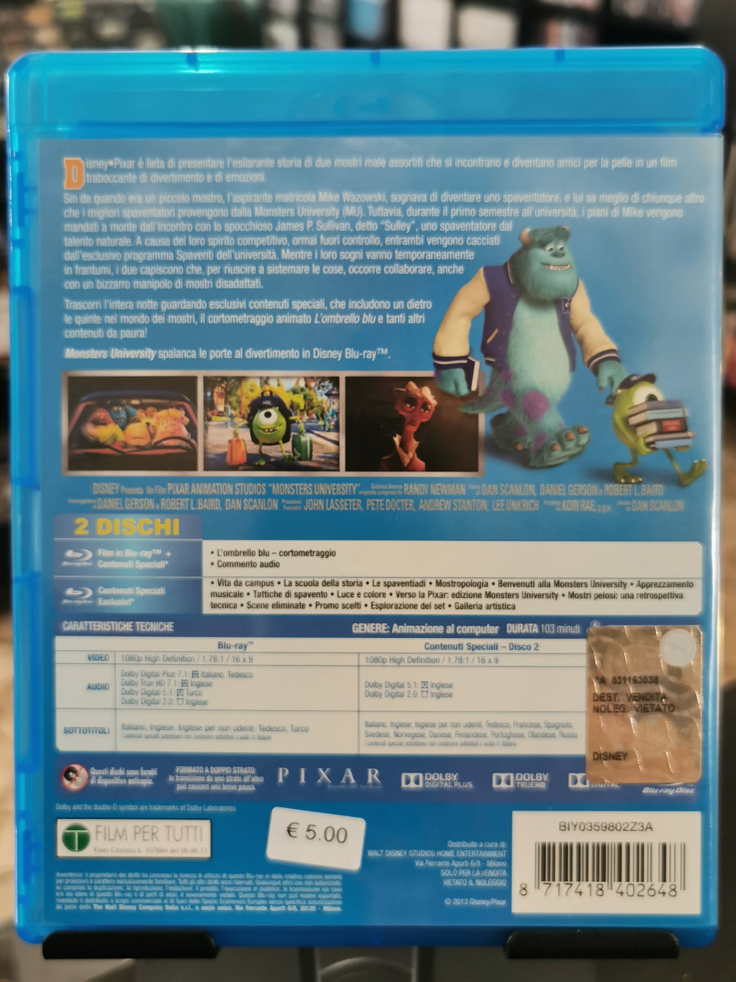 Monsters University (BR – 2 Dischi)