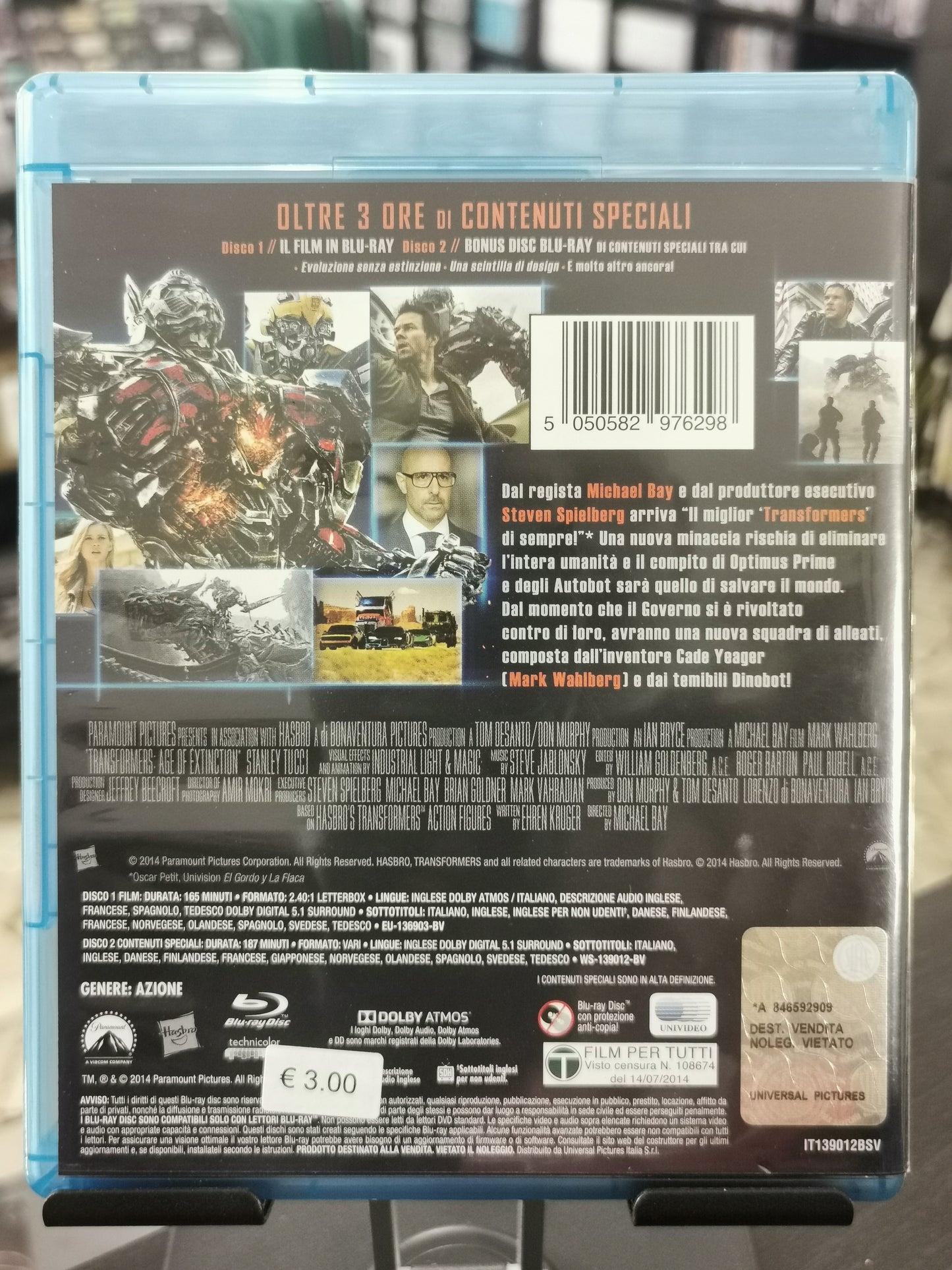 Transformers 4 – L’Era Dell’Estinzione + Bonus Disc (BR)