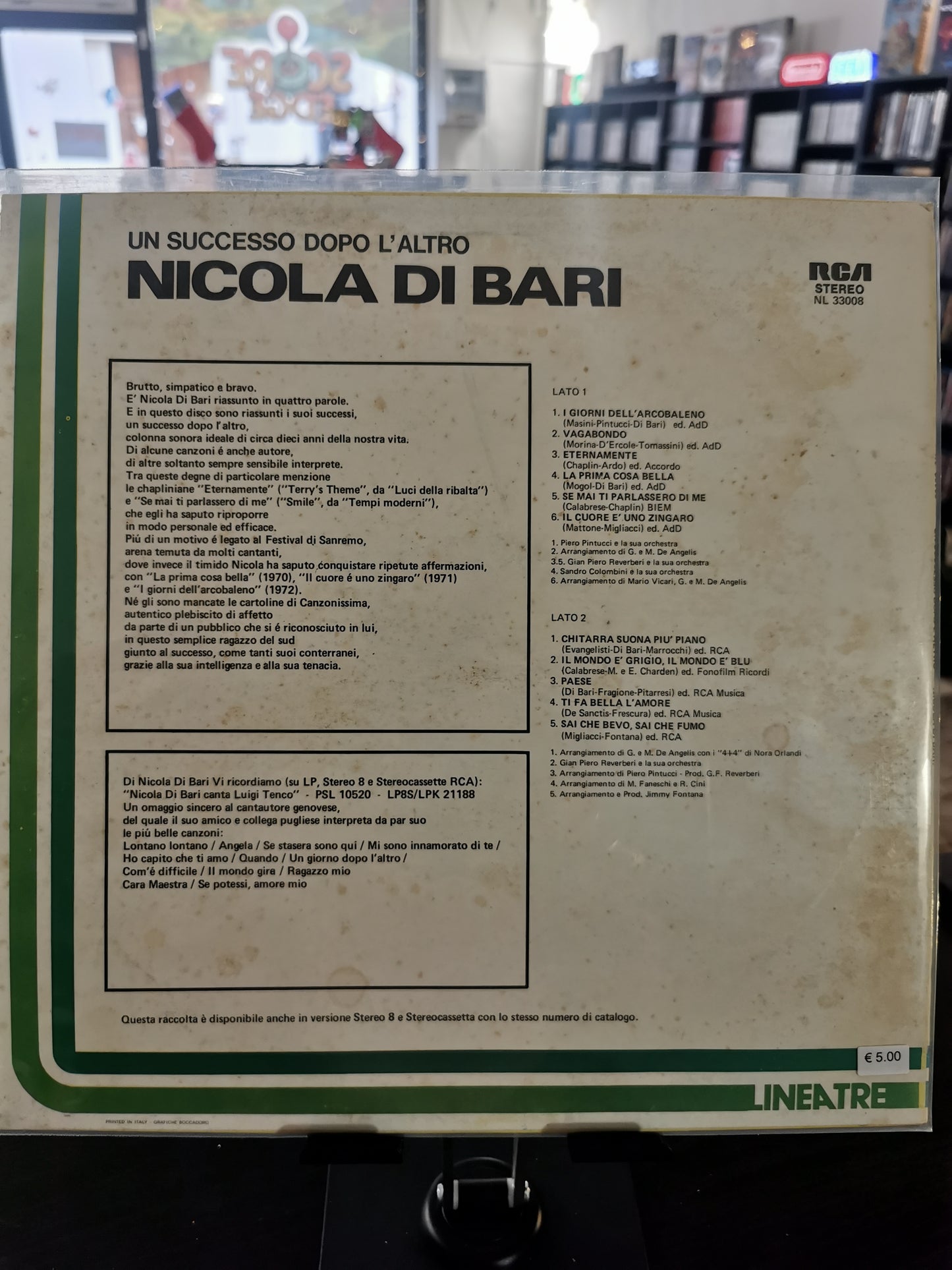 Nicola Di Bari – Un Successo Dopo L’Altro (LP)