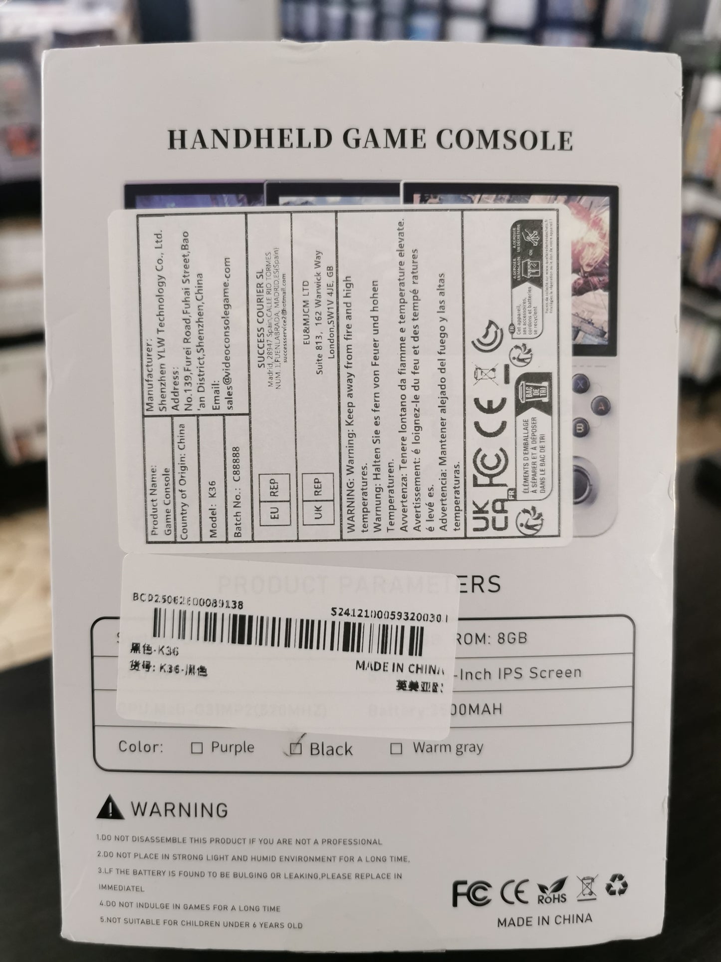 Handheld Game Console K36 (Console)