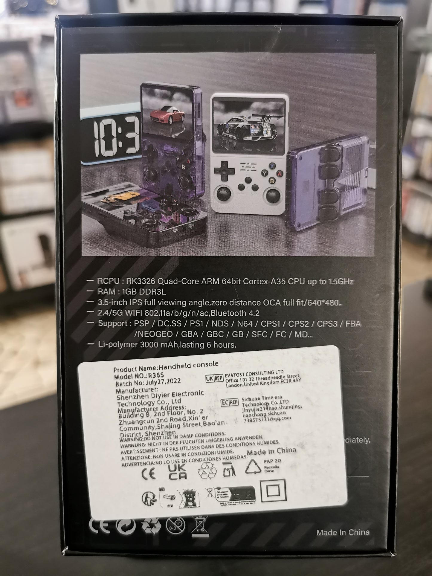 R36S Handheld Game (Console)