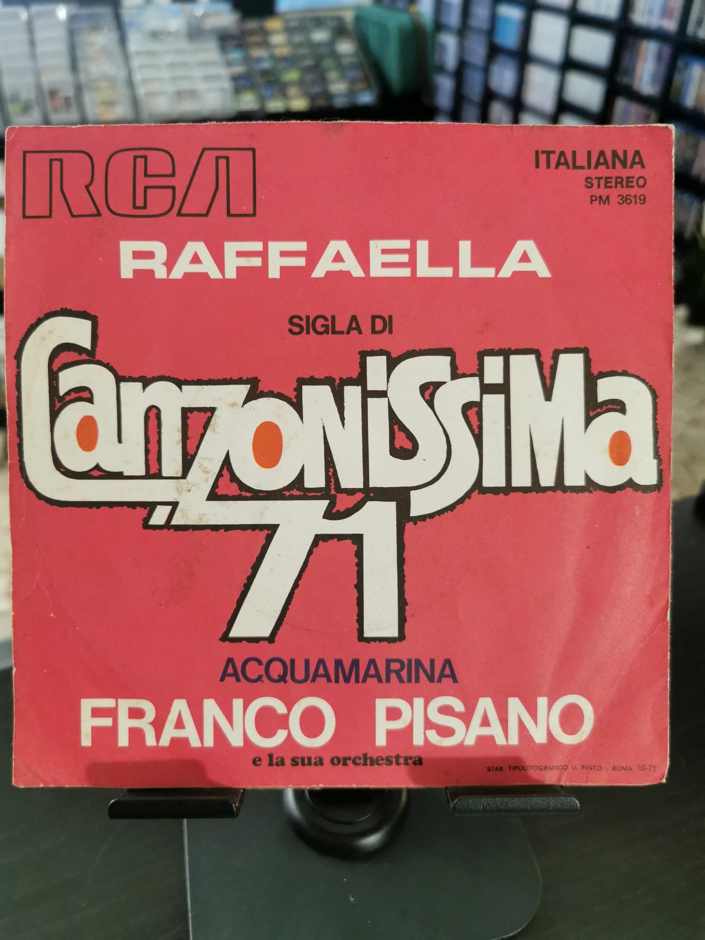 Acquamarina – Raffaella Carrà & Franco Pisano (Vinile 45 giri)