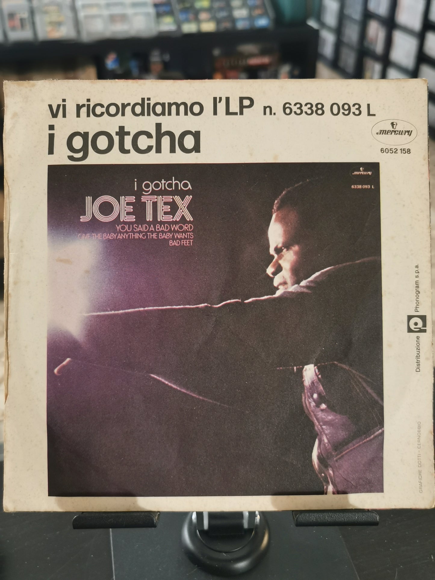 Joe Tex – You Said a Bad Word / Takin’ a Chance (Vinile 45 giri)