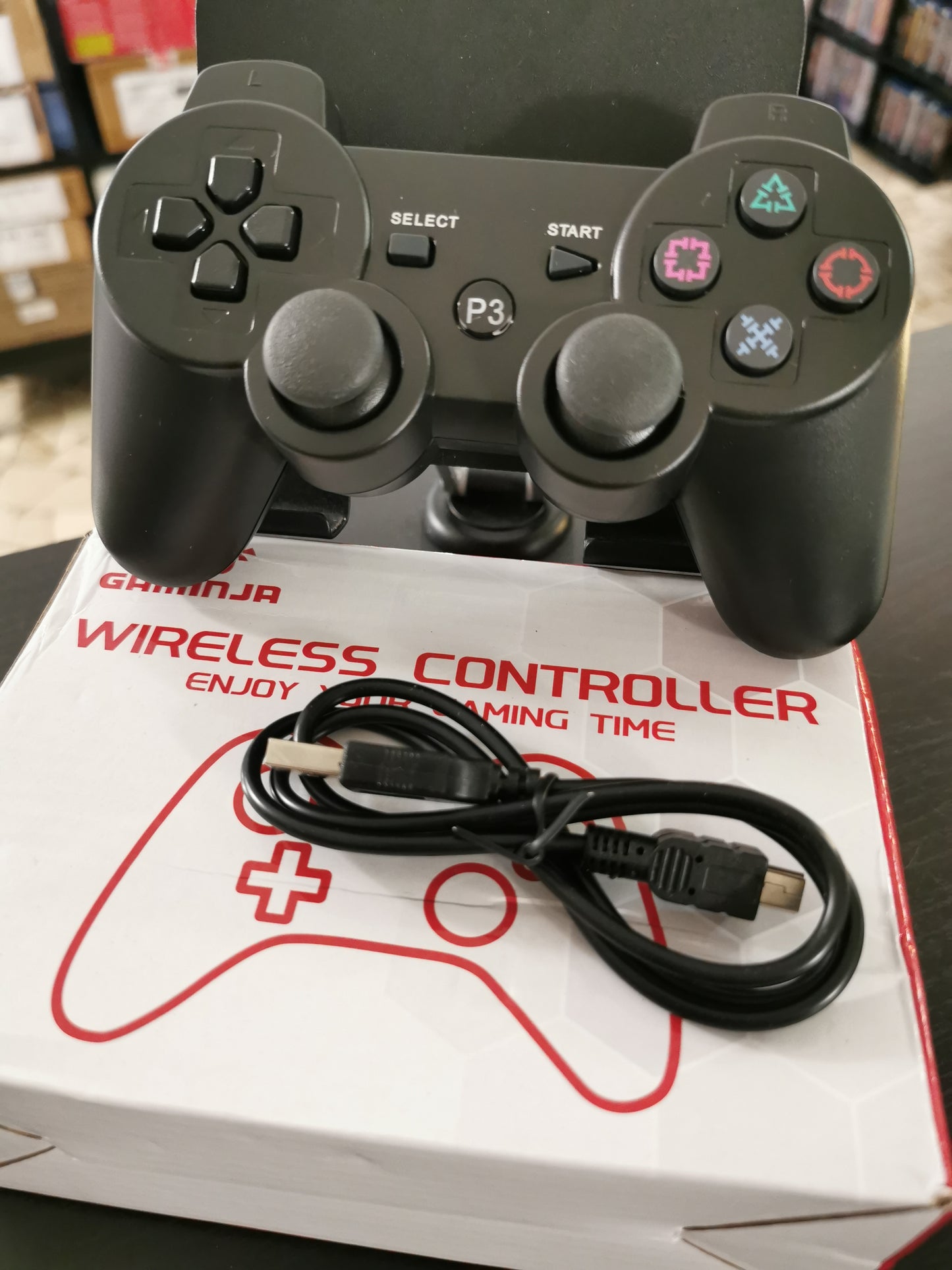 Controller Wireless Compatibile PS3 e PC - Nero (Accessori) *Nuovo