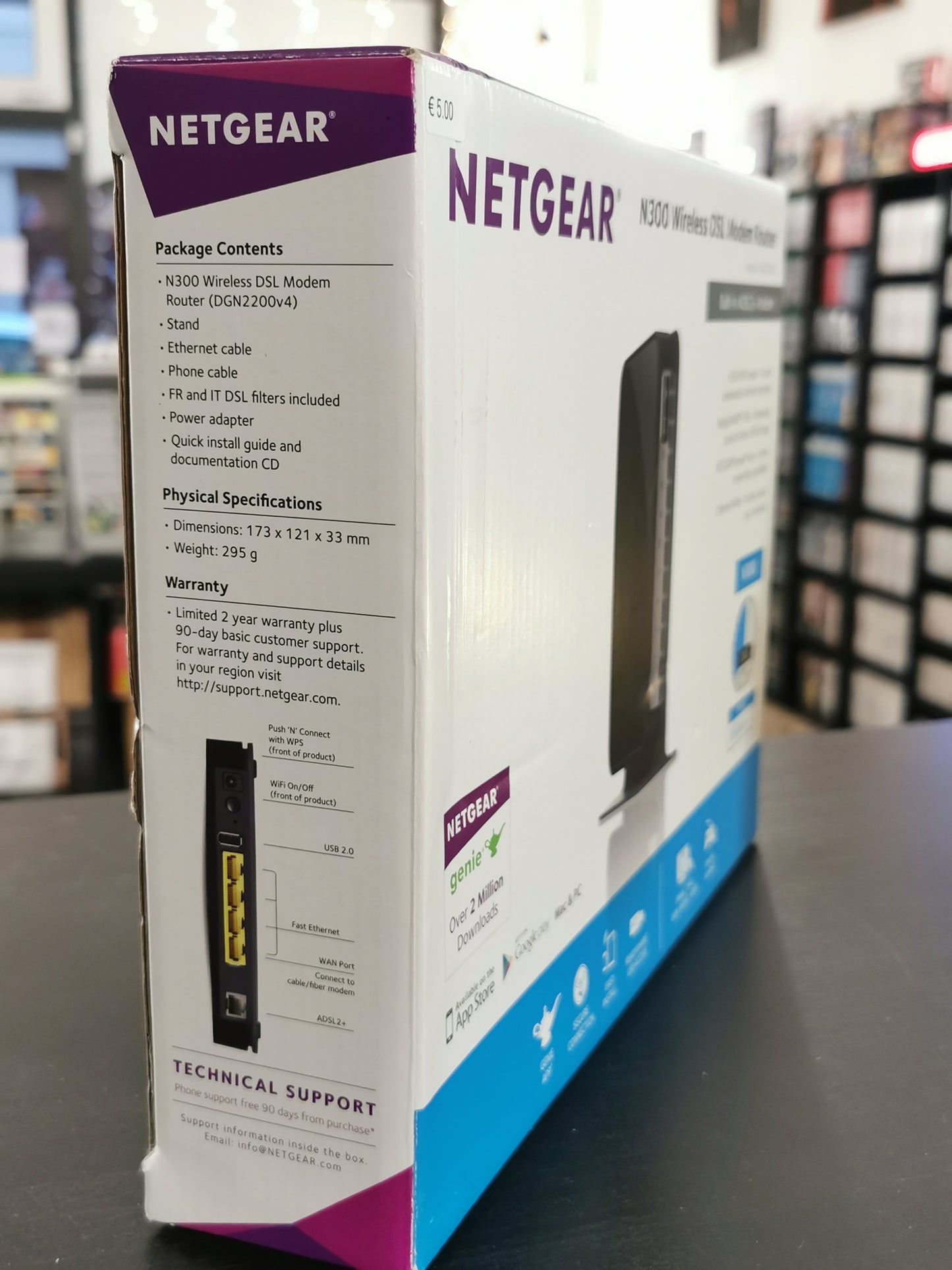 NETGEAR N300 Wireless DSL Modem Router - DGN2200 (Accessori)