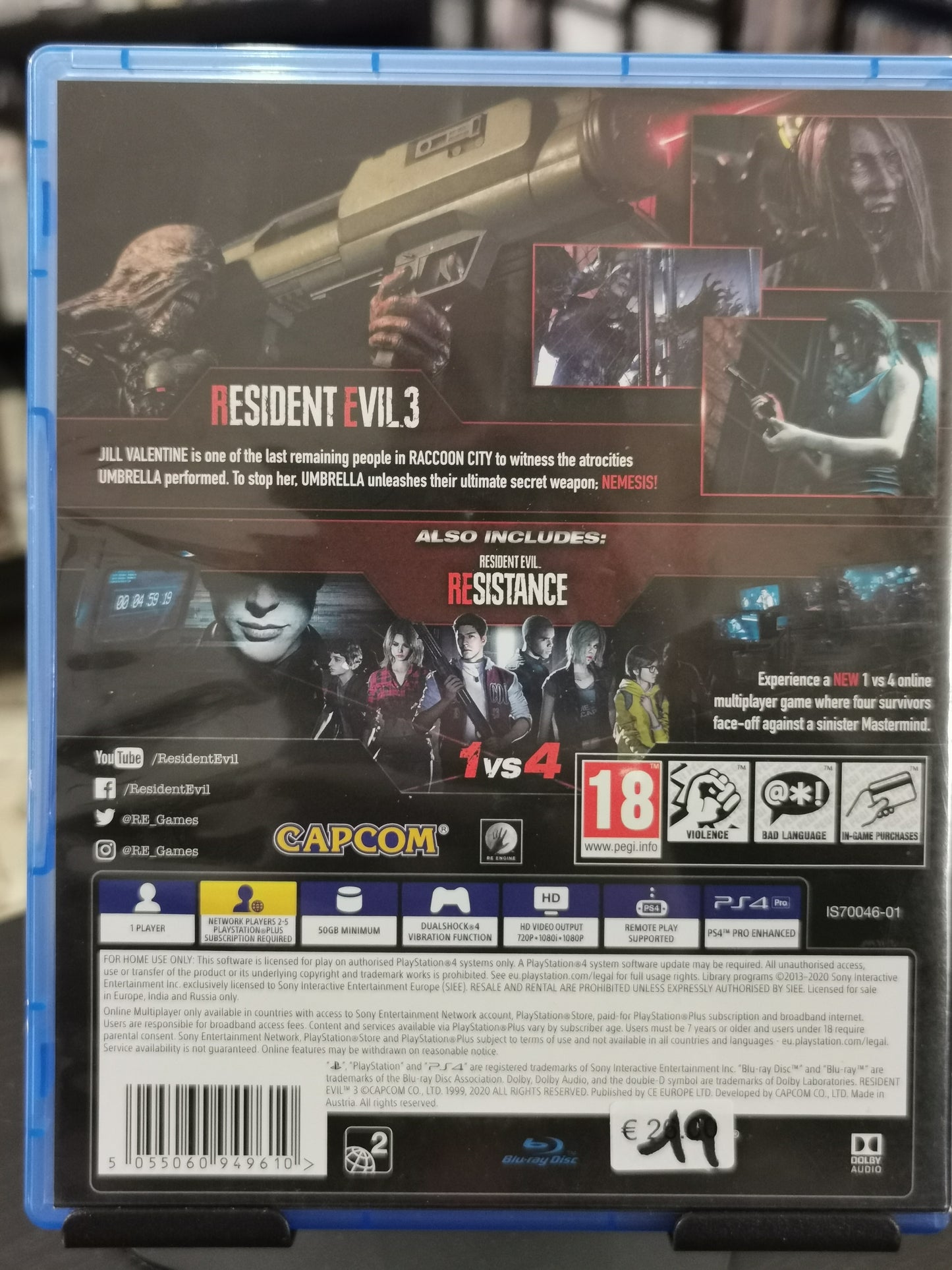 Resident Evil 3 (PS4)