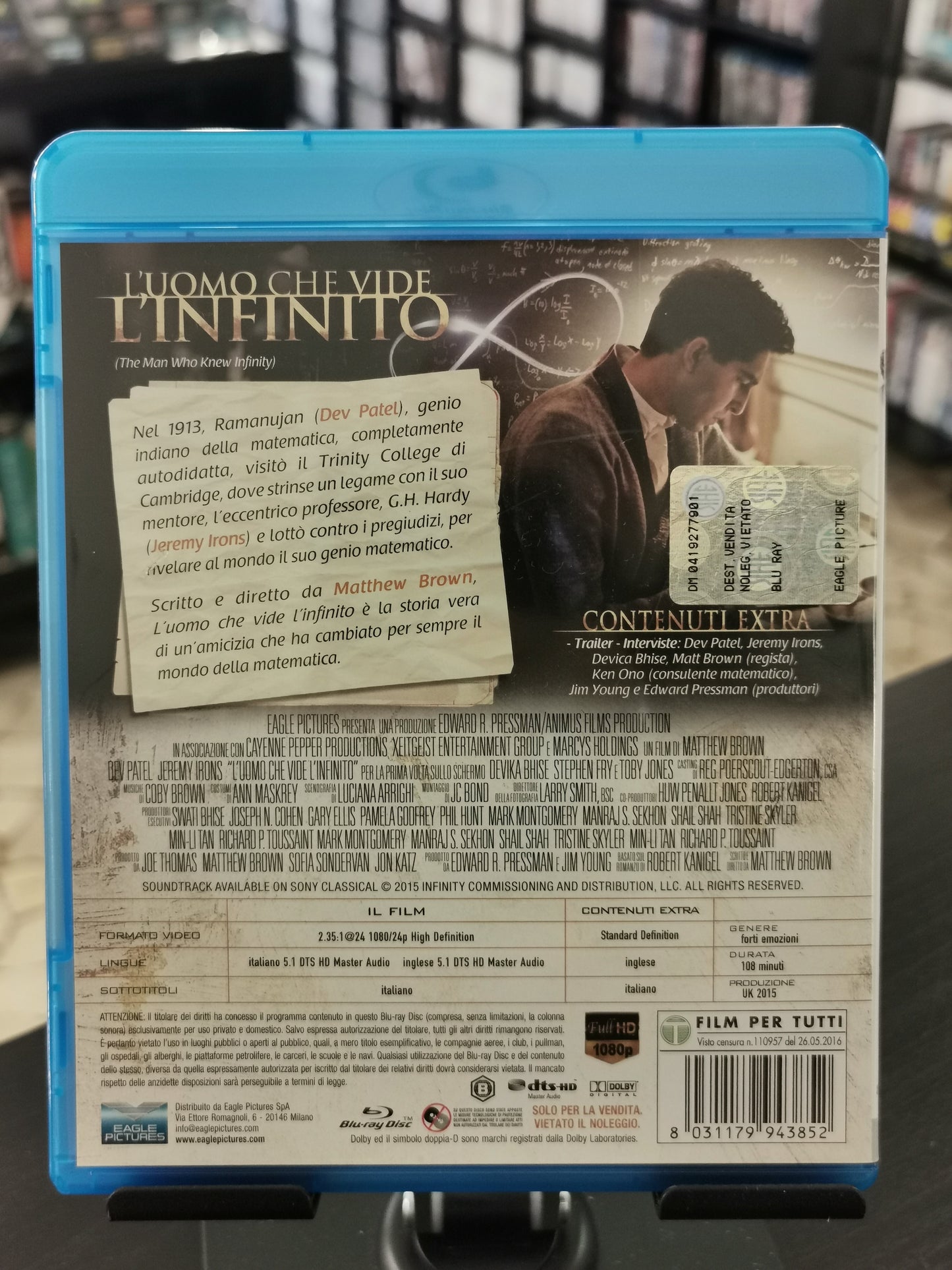 L’uomo che vide l’infinito (Blu-ray)