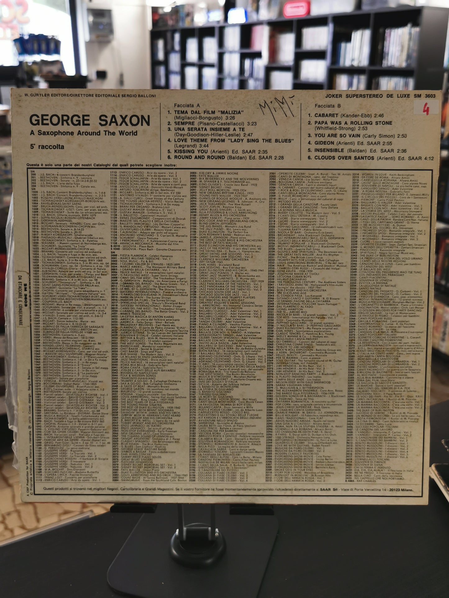 George Saxon – A Saxophone Around The World (LP)