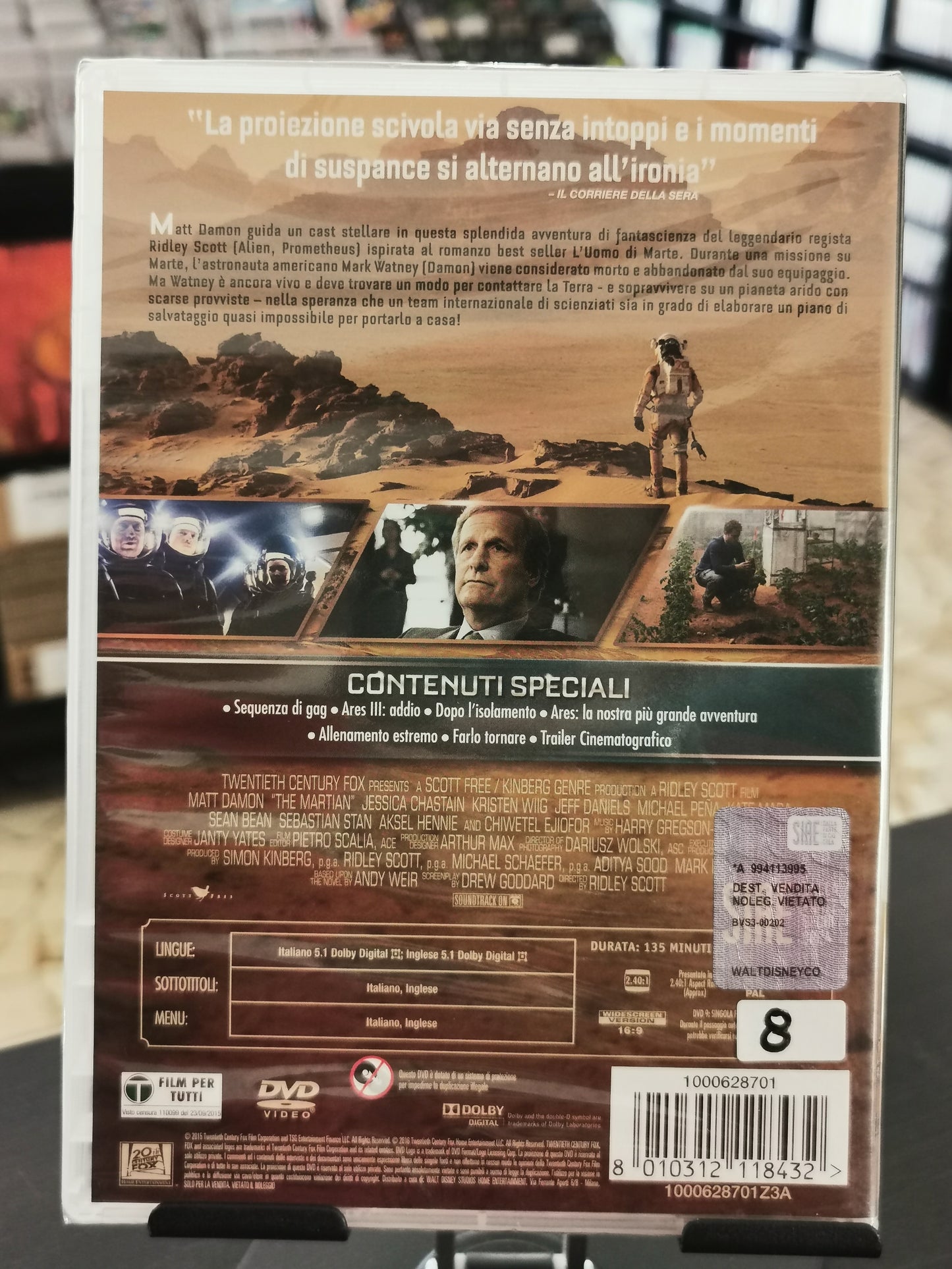 The Martian - Sopravvissuto (DVD) Nuovo