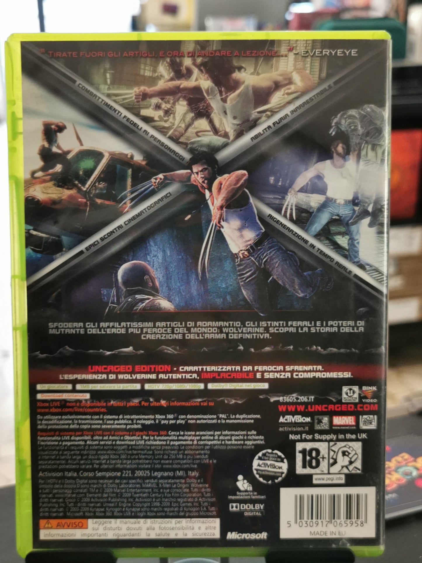 X-Men Le Origini Wolverine - Uncaged Edition (Xbox 360)