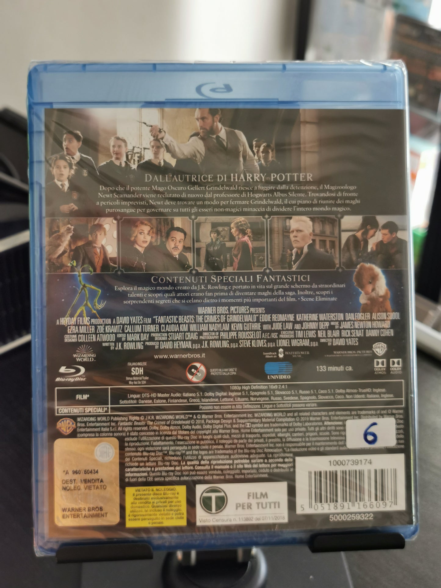 Animali Fantastici: I Crimini di Grindelwald (Blu-ray) *Nuovo