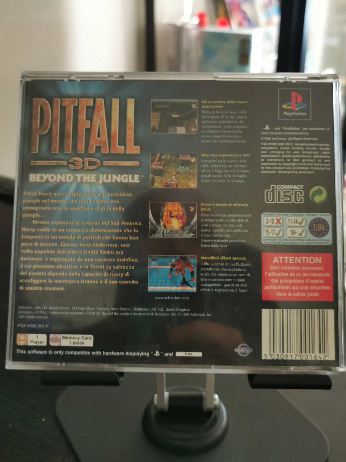 Pitfall 3D: Beyond the Jungle (PS1) - No manuale