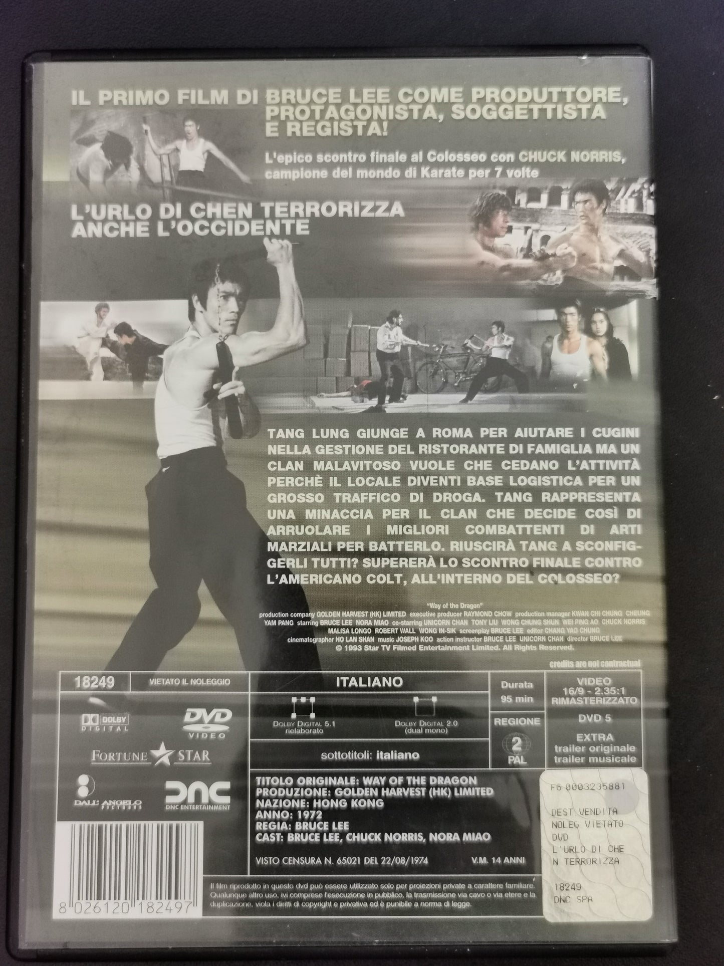 L’urlo di Chen terrorizza anche l’Occidente (DVD)