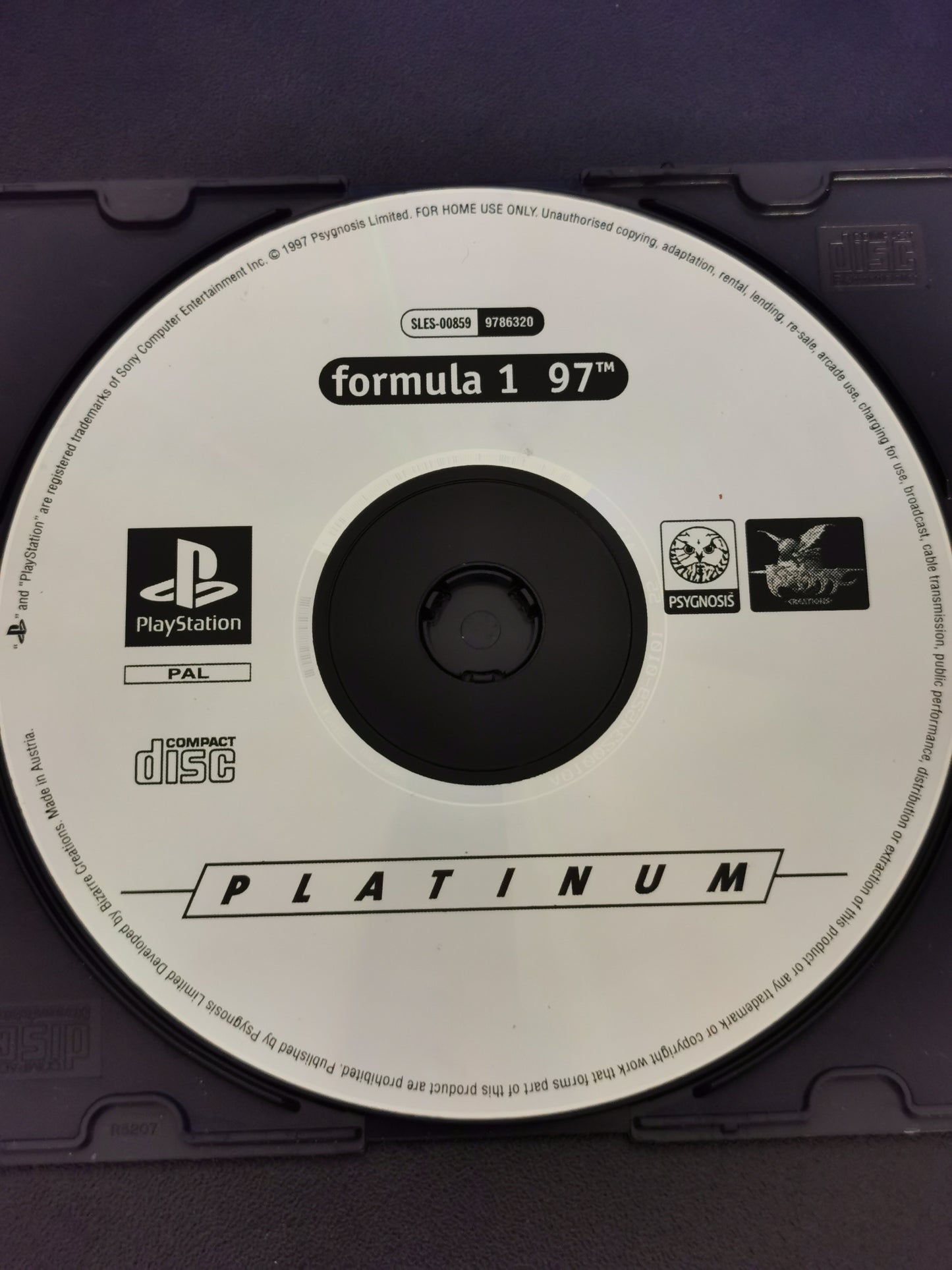 Formula 1 97 (PS1) - Platinum - Loose