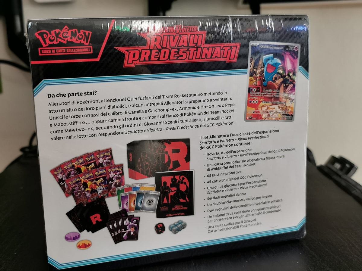 Pokémon GCC Scarlatto e Violetto - Rivali Predestinati - Set Allenatore Fuoriclasse - Nuovo