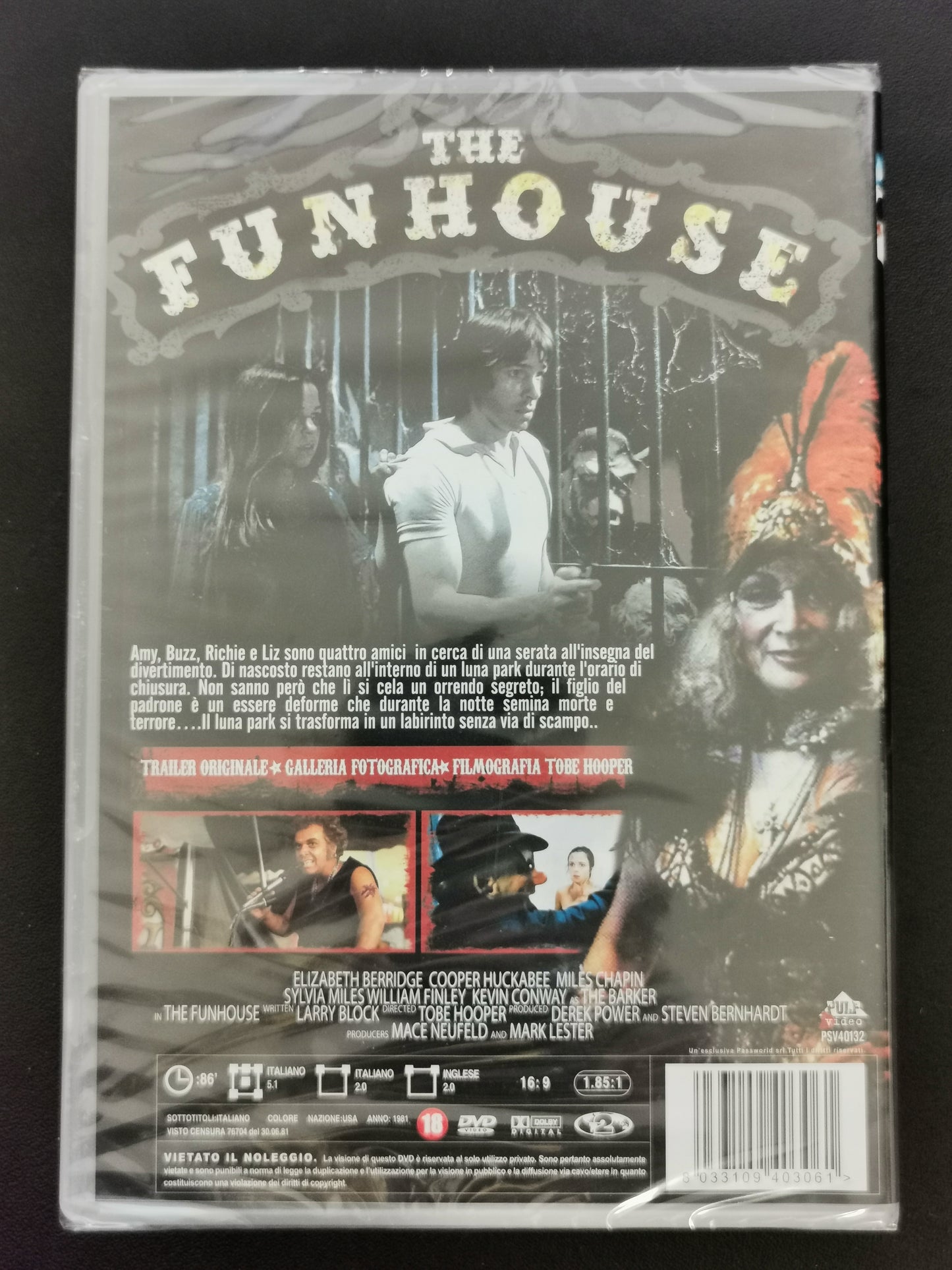 The Funhouse: Il tunnel dell’orrore (DVD) - Nuovo