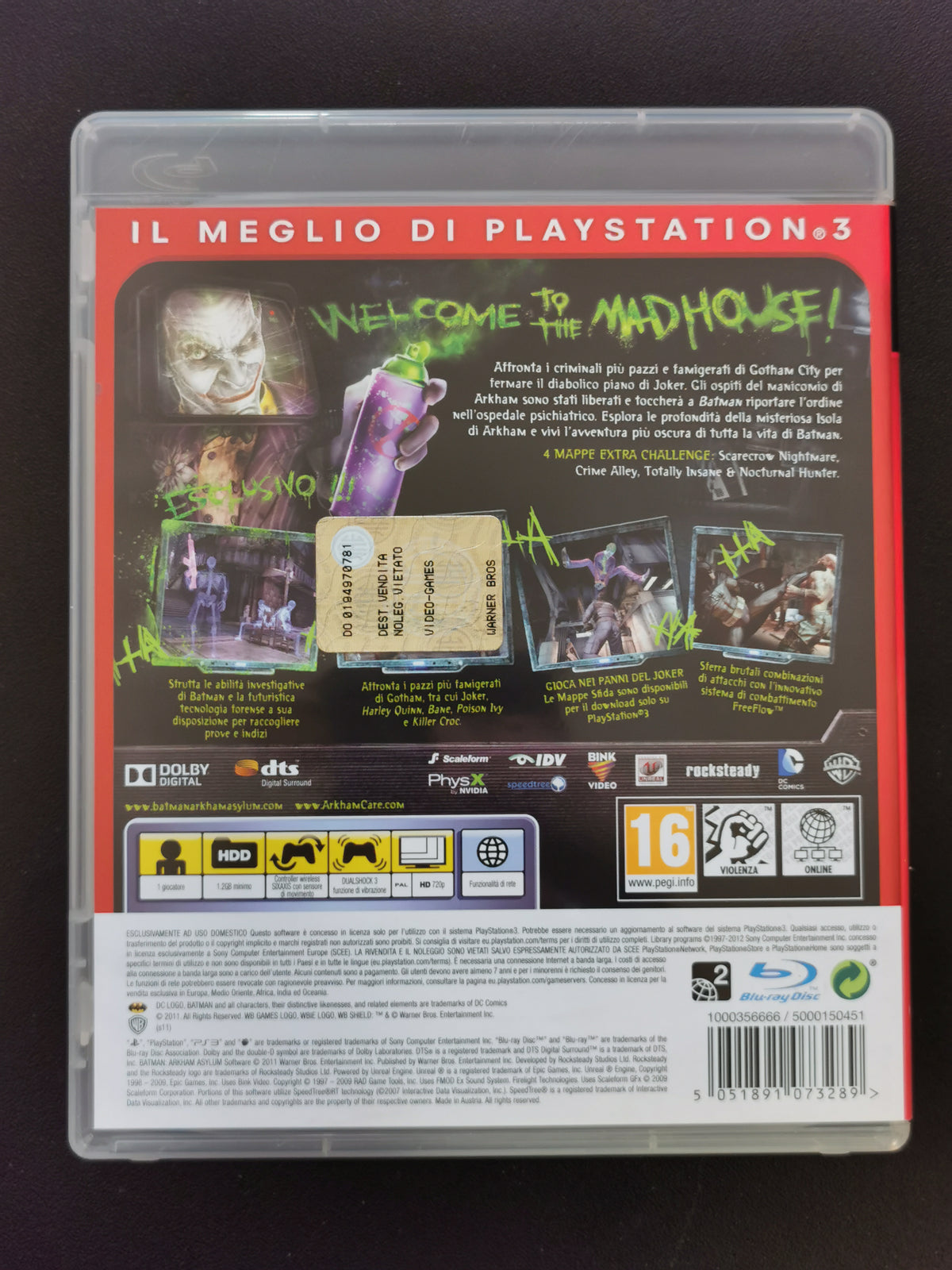 Batman: Arkham Asylum - Edizione Game of the Year (PS3) - Essentials