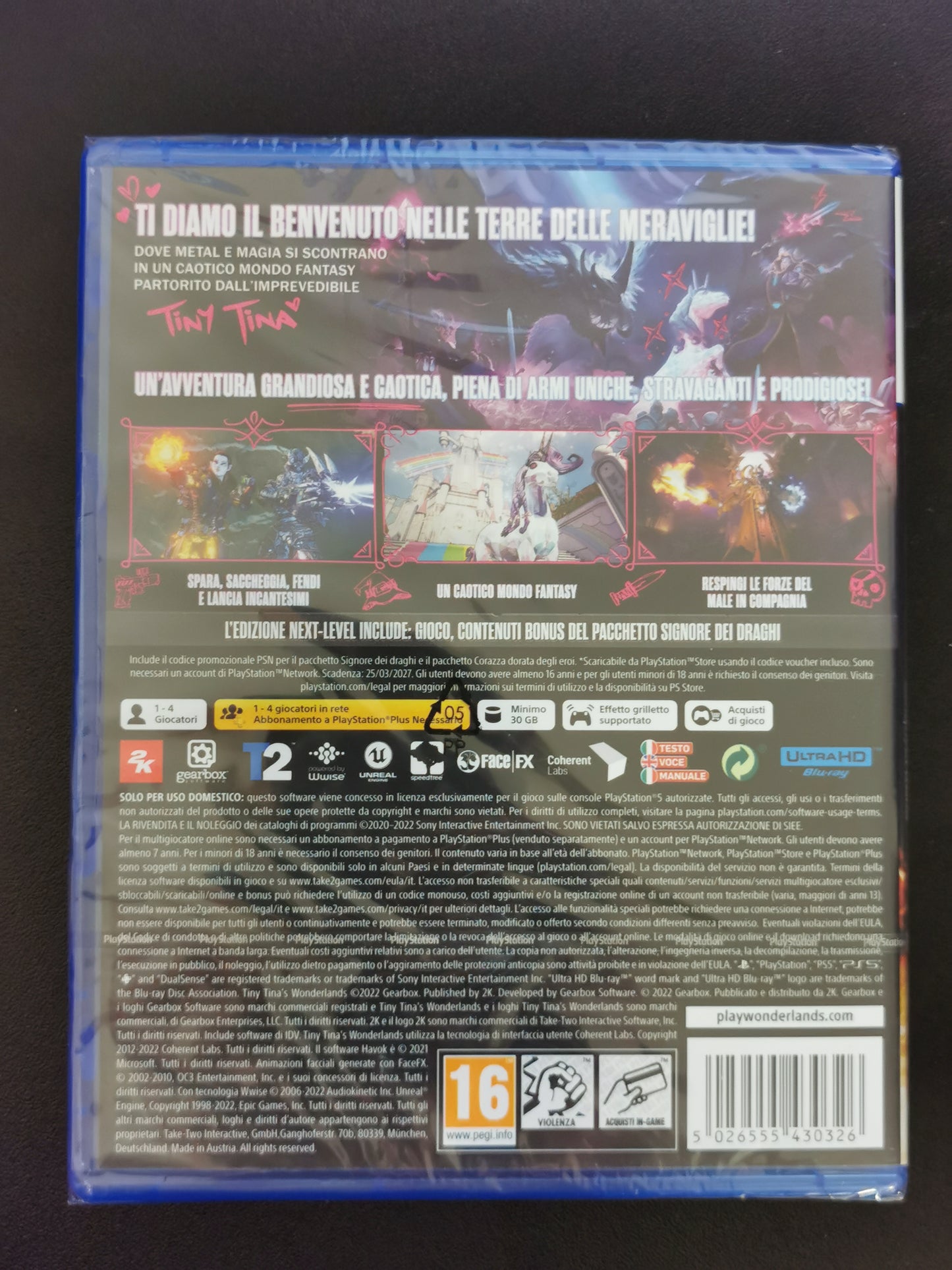 Tiny Tina’s Wonderlands: Next-Level Edition (PS5) *Nuovo