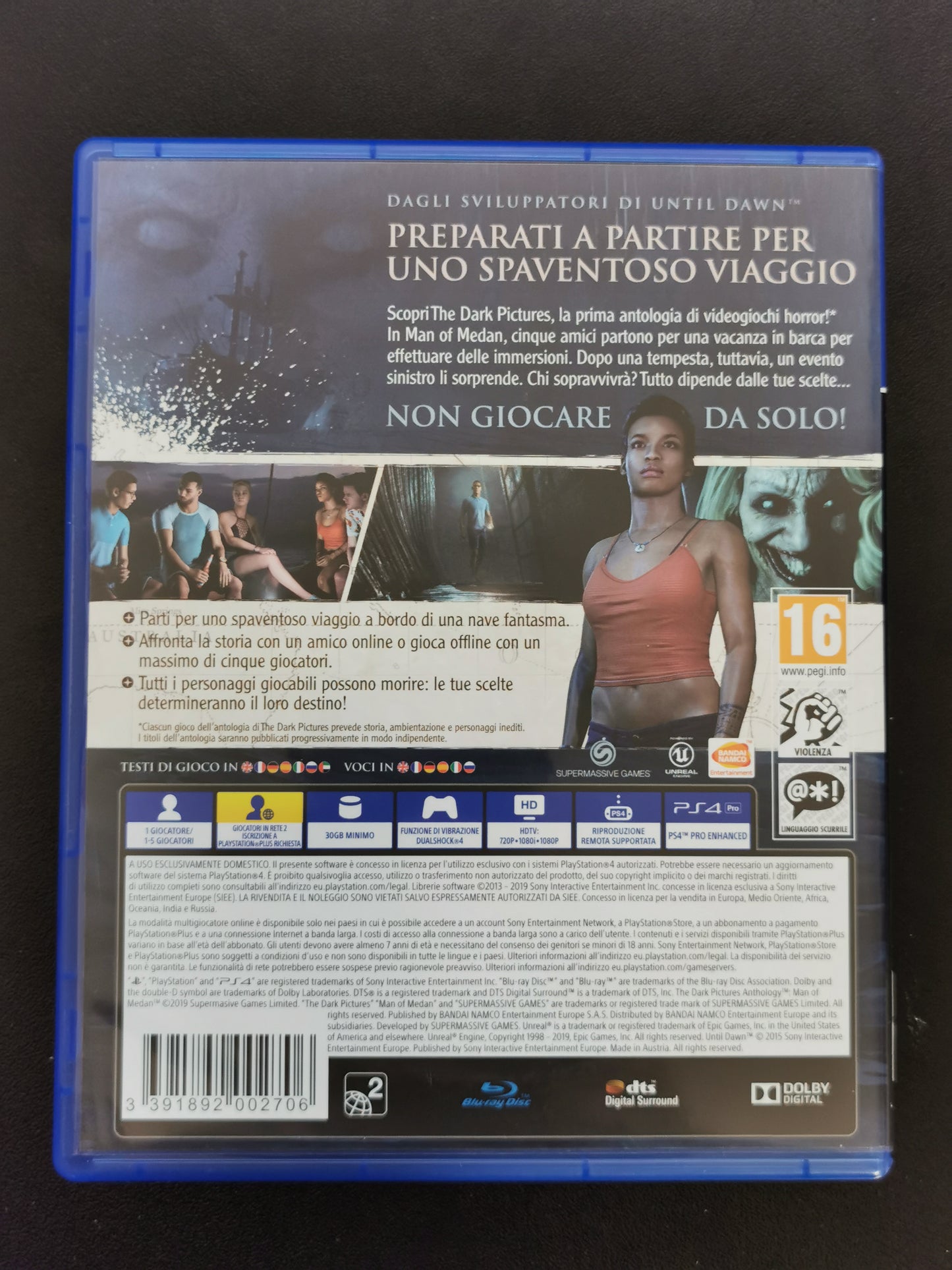 The Dark Pictures Anthology: Man of Medan (PS4)