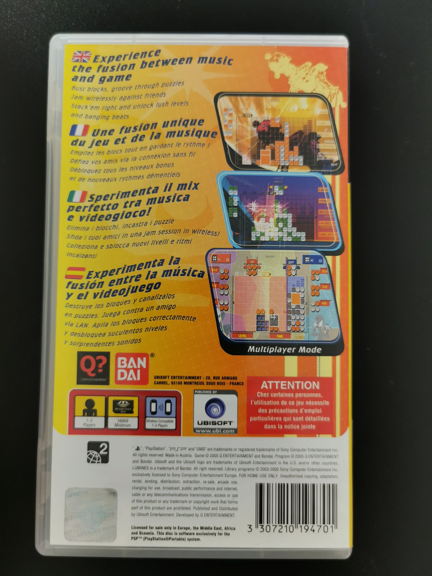 Lumines: Puzzle Fusion (PSP)
