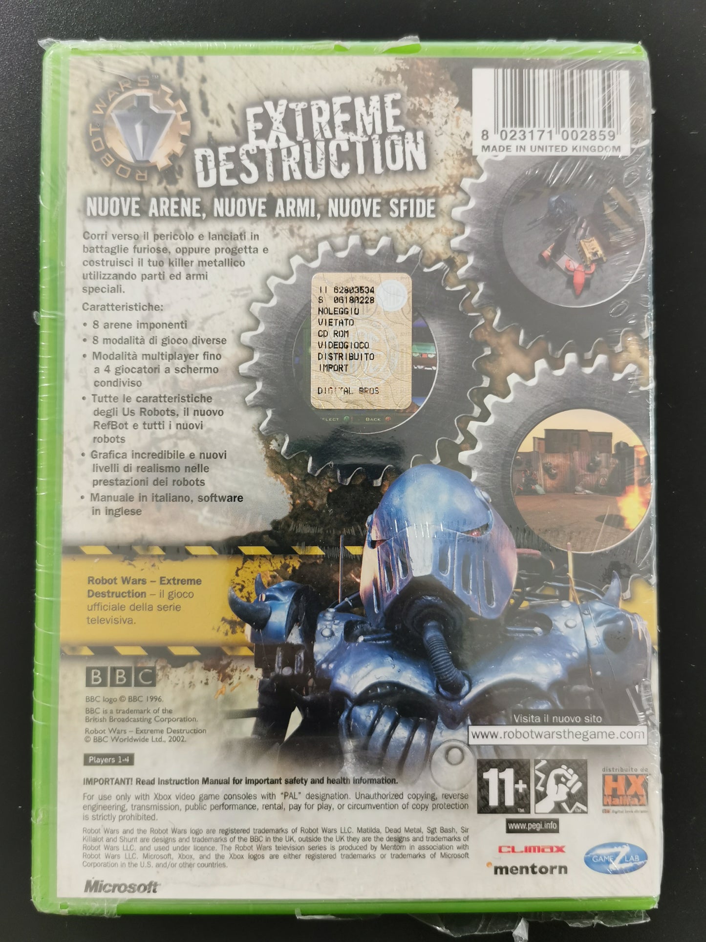 Robot Wars: Extreme Destruction (Xbox) *Nuovo