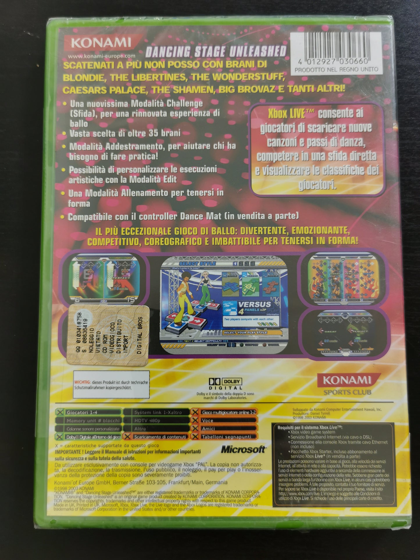 Dancing Stage Unleashed (Xbox) *Nuovo