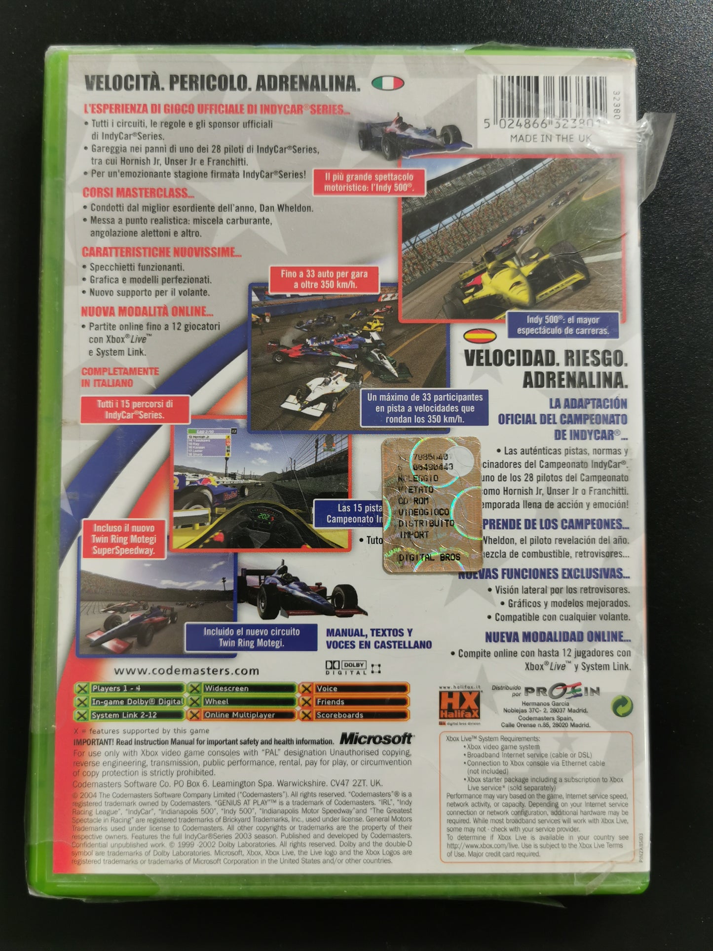 IndyCar Series 2005 (Xbox) *Nuovo