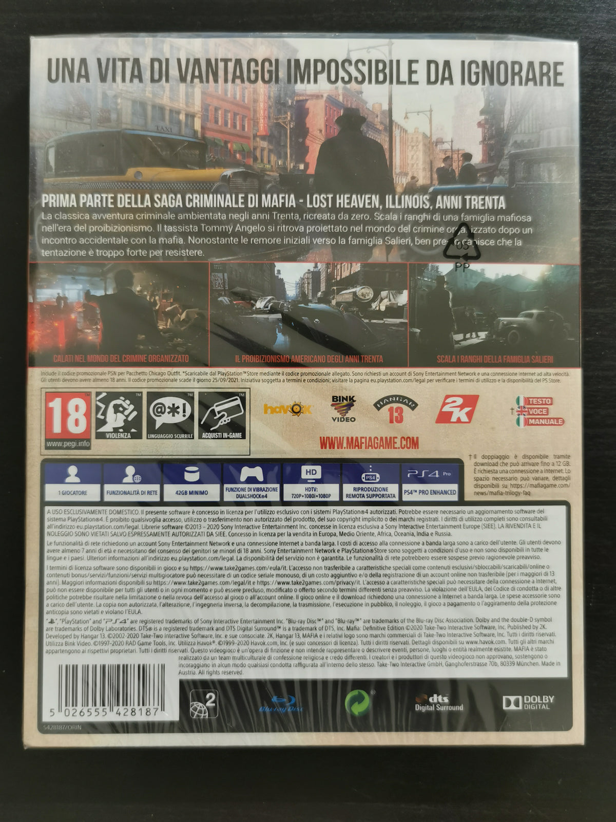 Mafia: Definitive Edition (PS4) *Nuovo