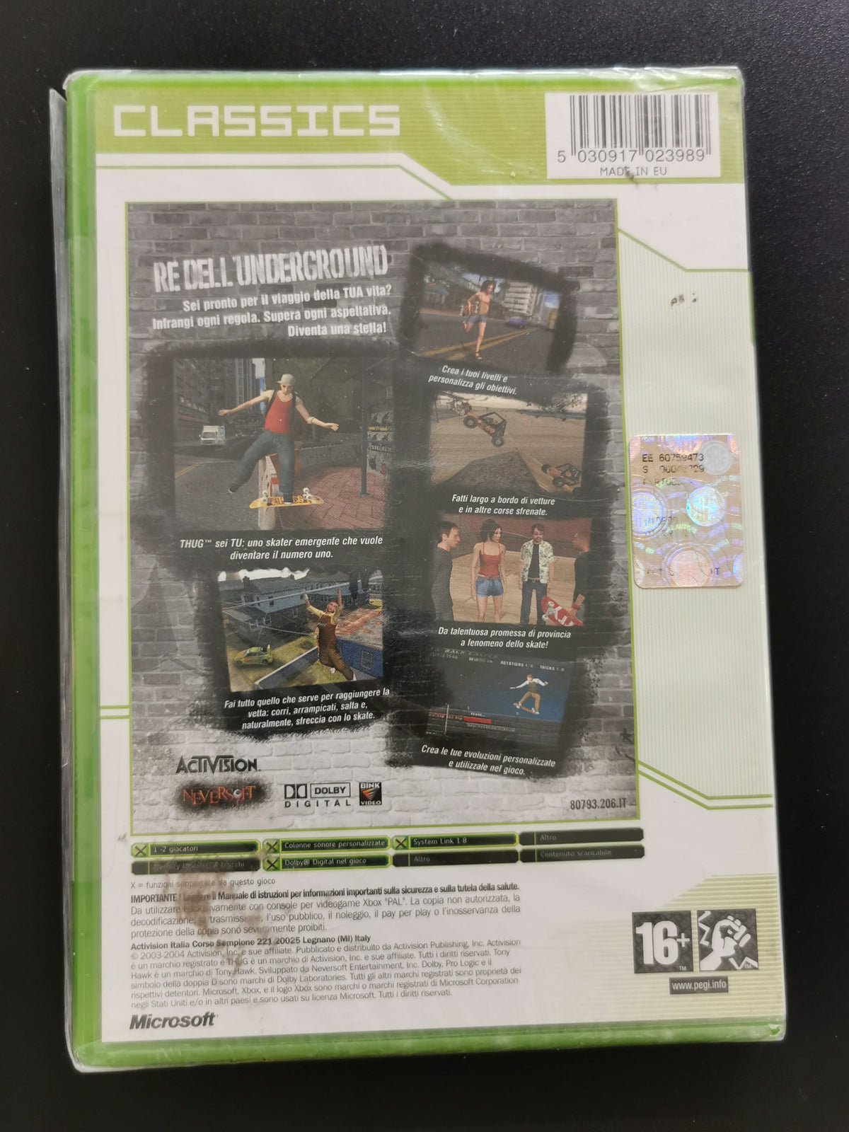 Tony Hawk's Underground (Xbox) – Classics *Nuovo