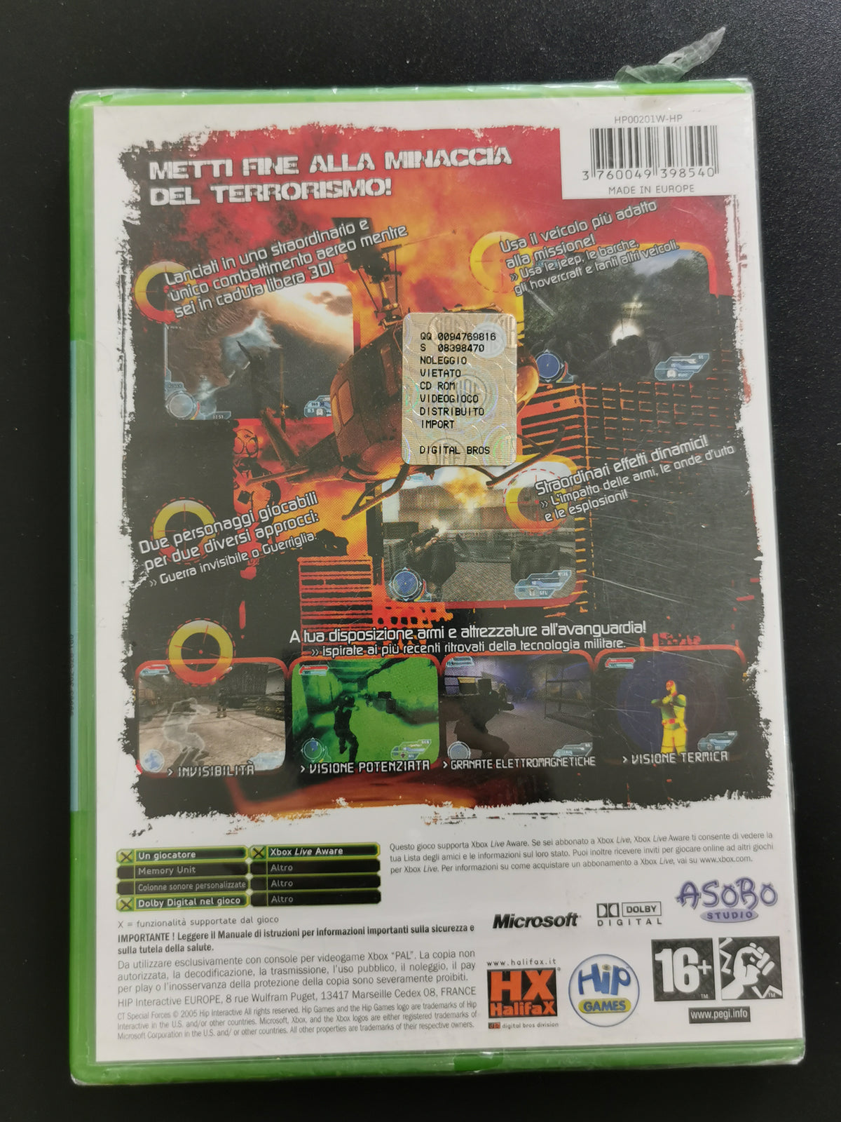 Counter Terrorist Special Forces: Fire for Effect (Xbox) *Nuovo