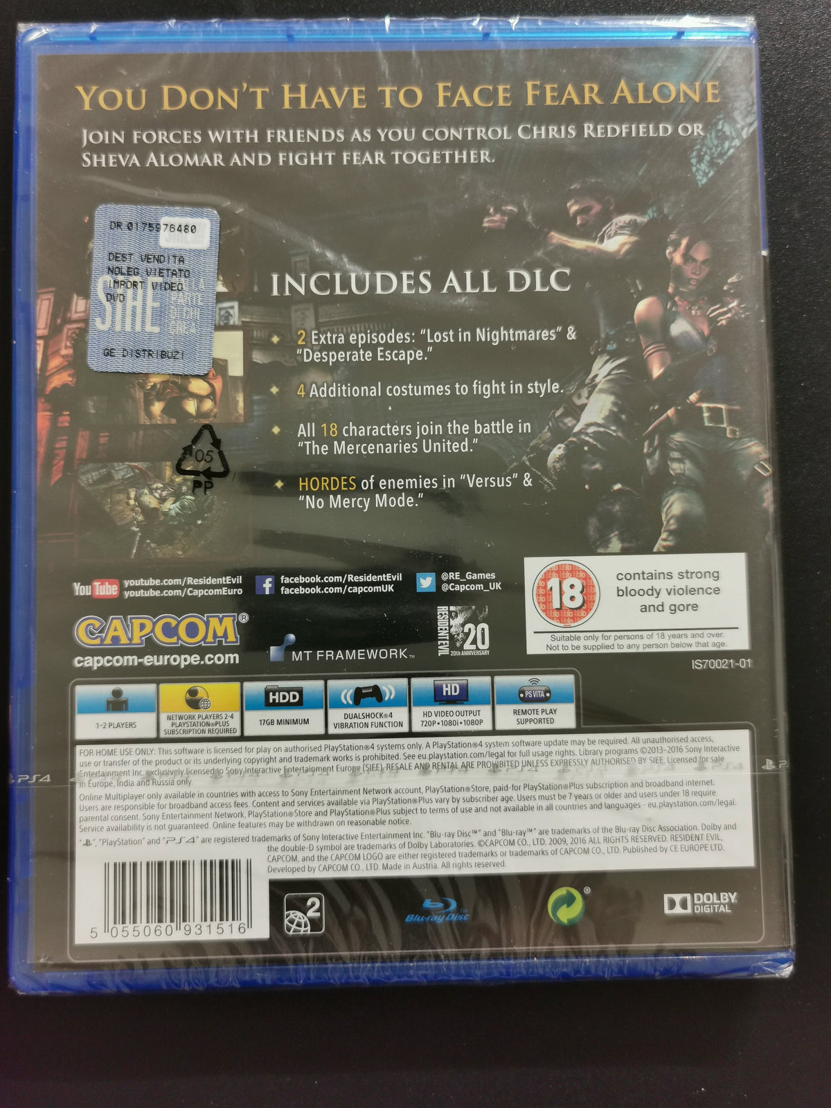 Resident Evil 5 (PS4) *Nuovo