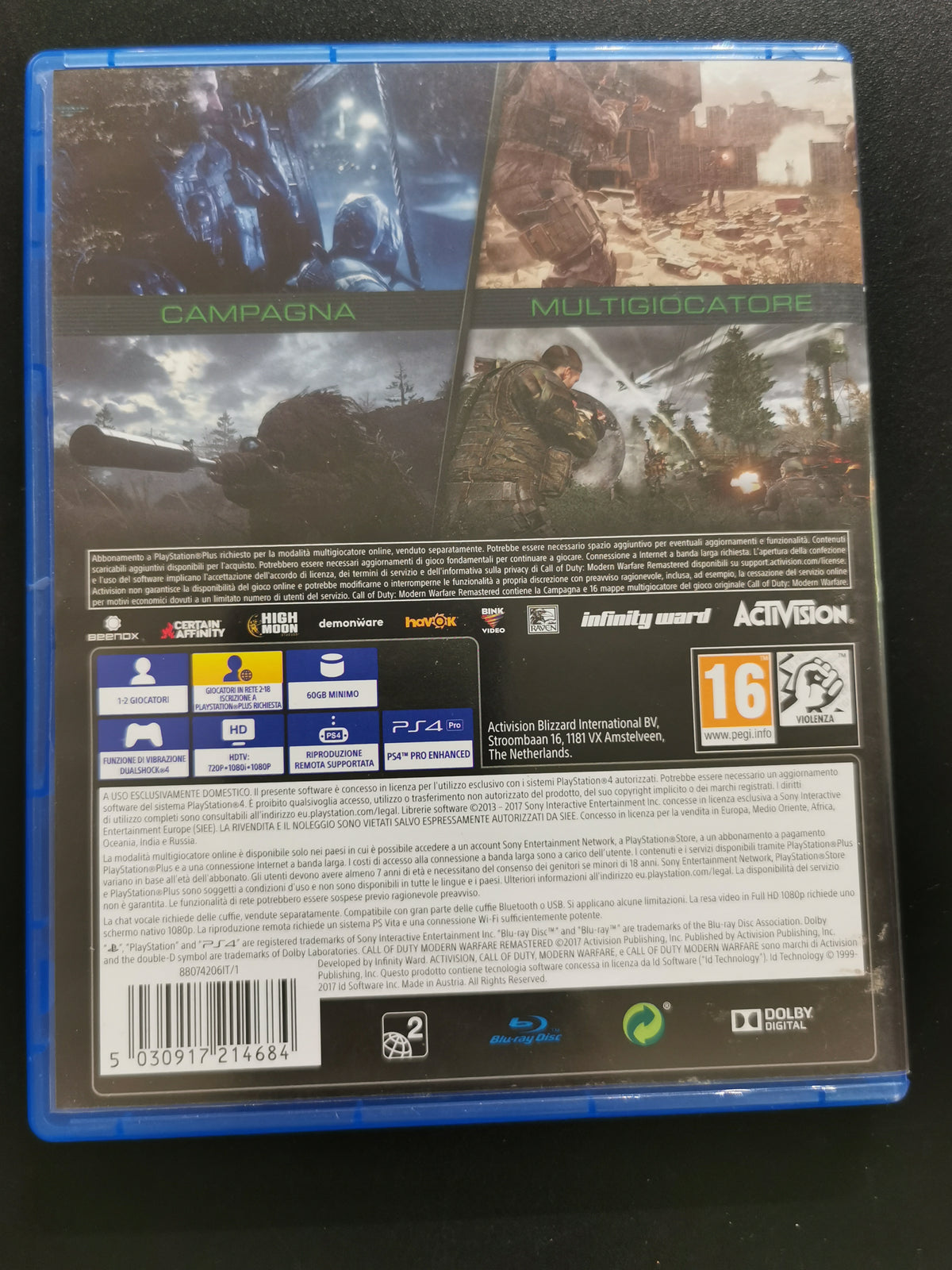 Call of Duty: Modern Warfare Remastered (PS4)