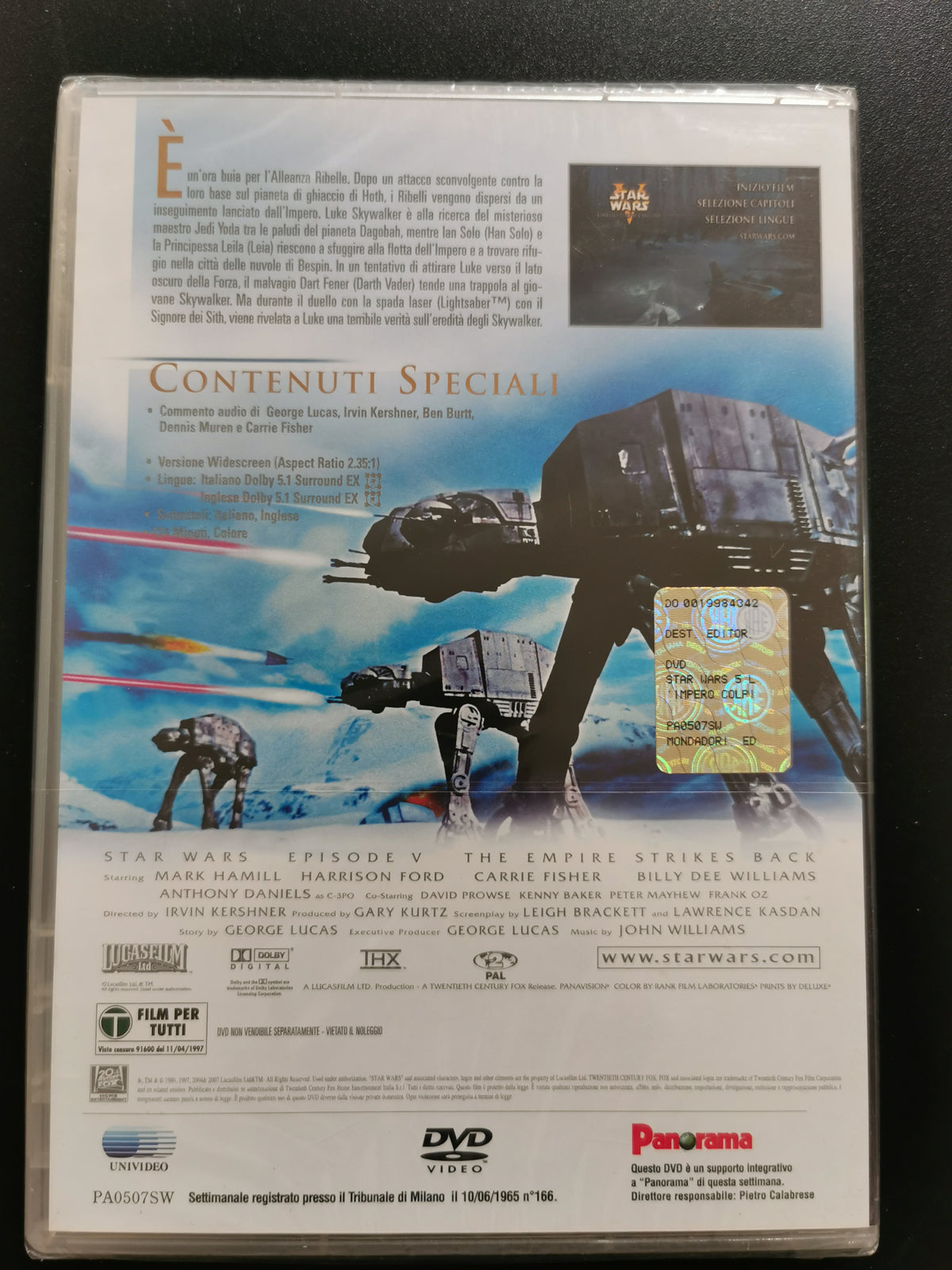 Star Wars Episodio V: L’Impero colpisce ancora (DVD) *Nuovo