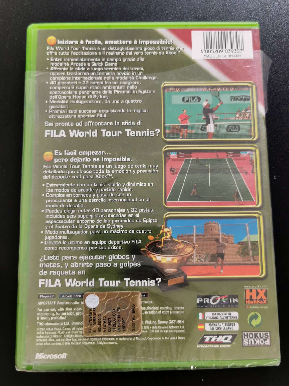 FILA World Tour Tennis (Xbox) *Nuovo