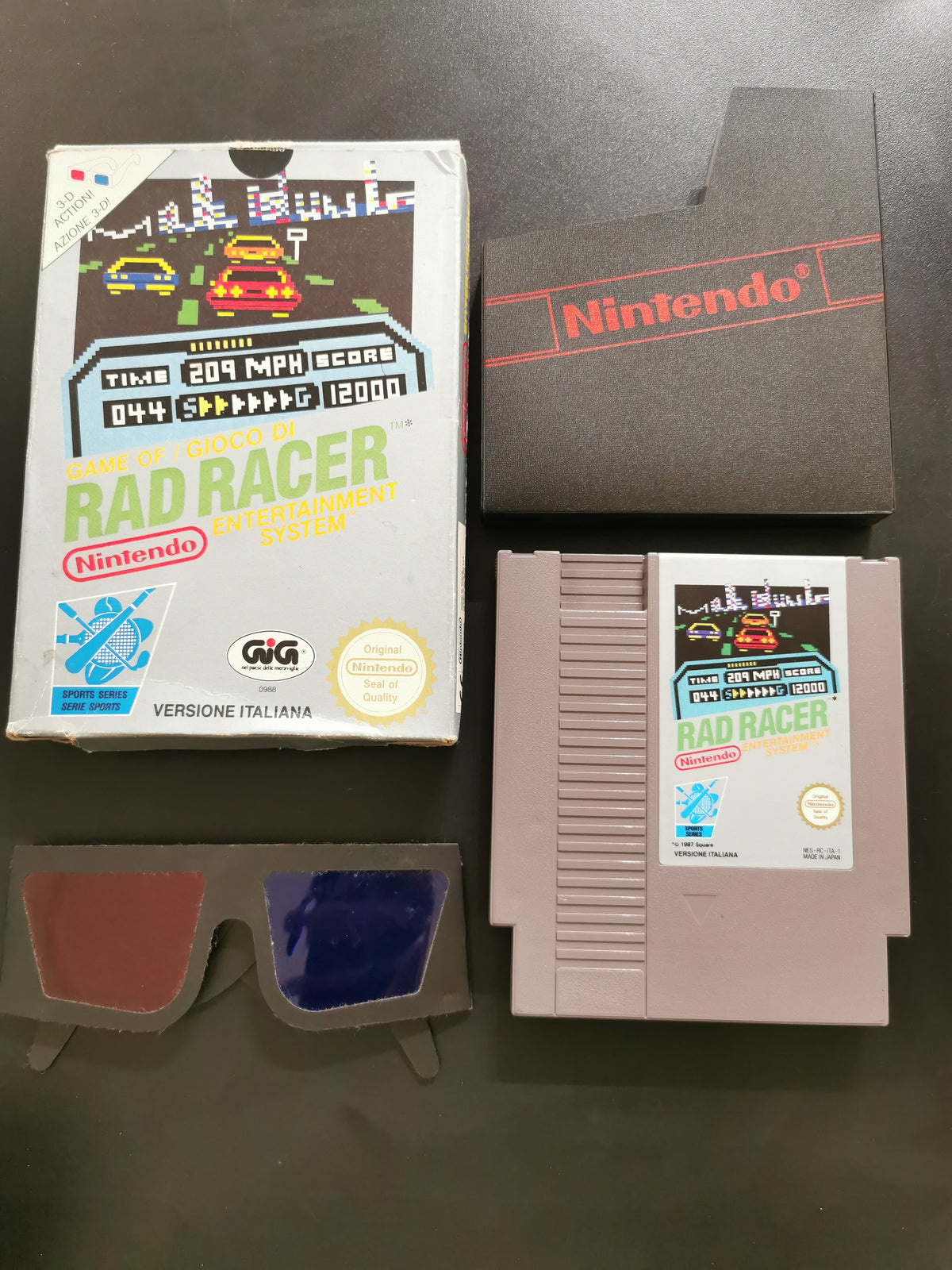 Rad Racer (NES) – NO manuale, SI occhiali 3D
