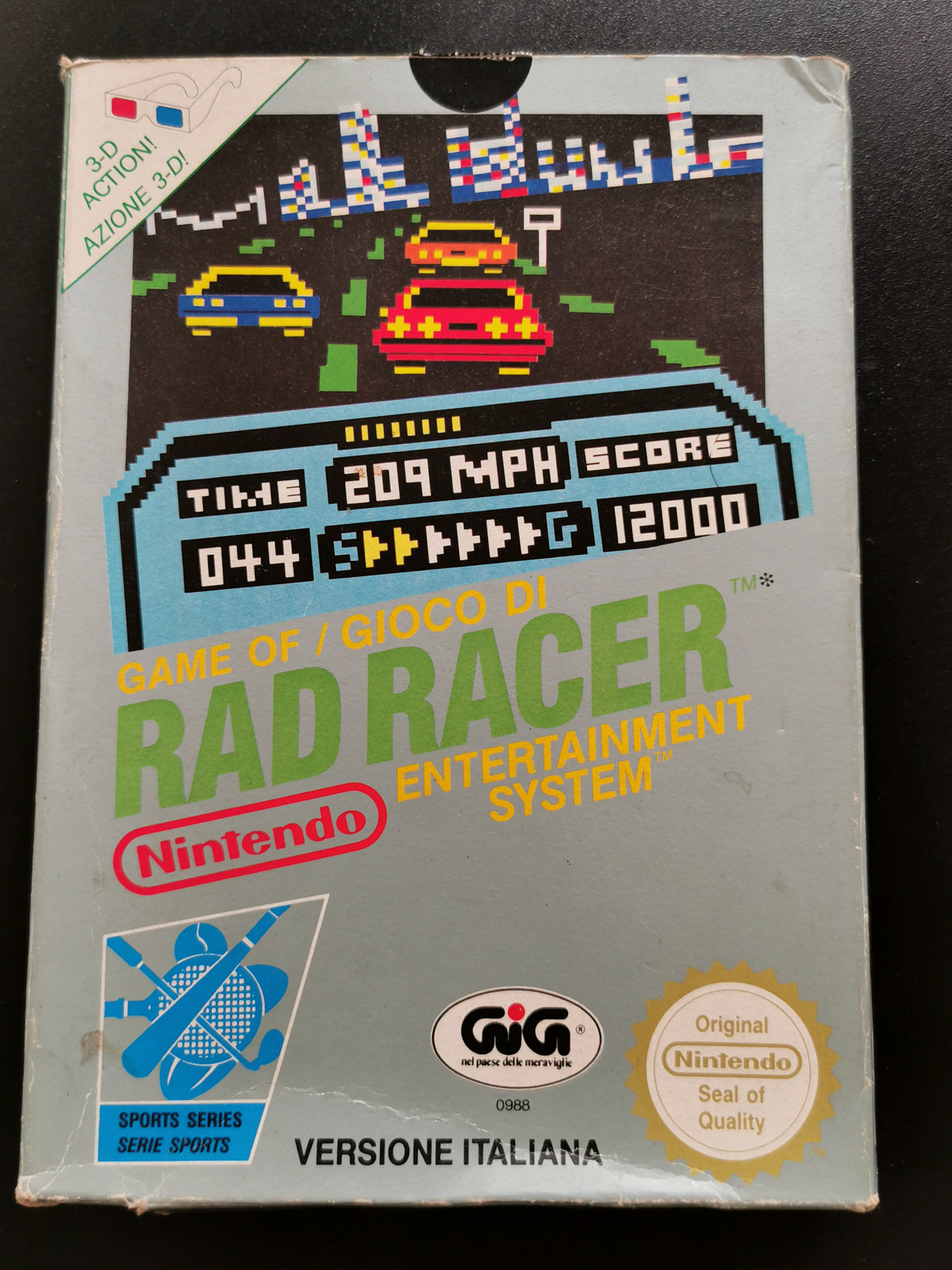 Rad Racer (NES) – NO manuale, SI occhiali 3D