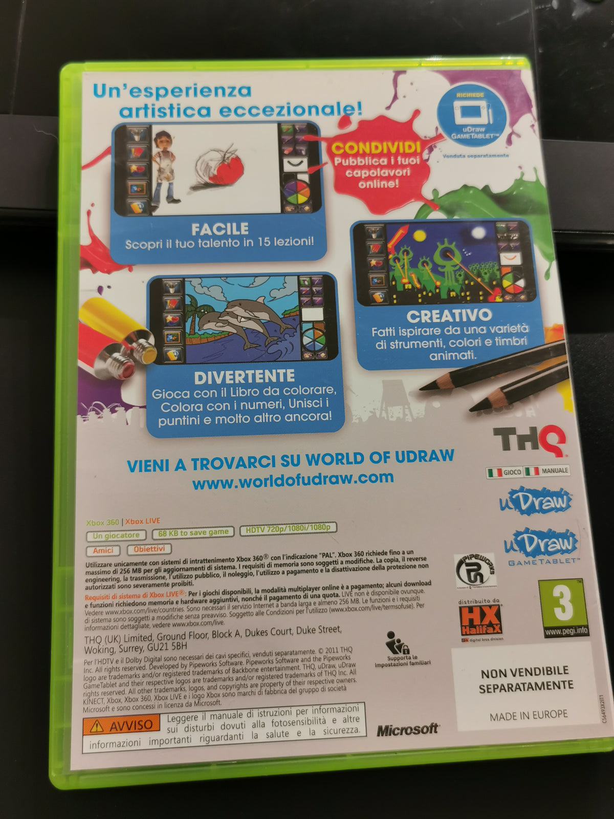 uDraw GameTablet + uDraw Studio: E Sei Subito Artista! (Xbox 360)