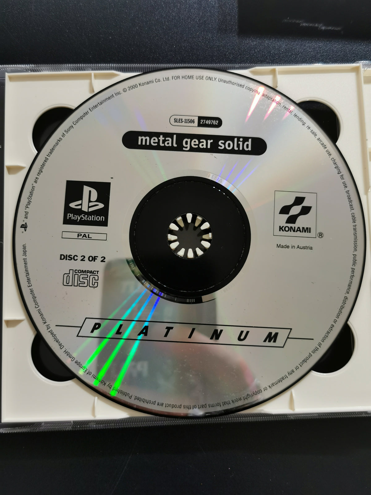Metal Gear Solid Platinum – Solo per Poliglotti (PS1) – Loose