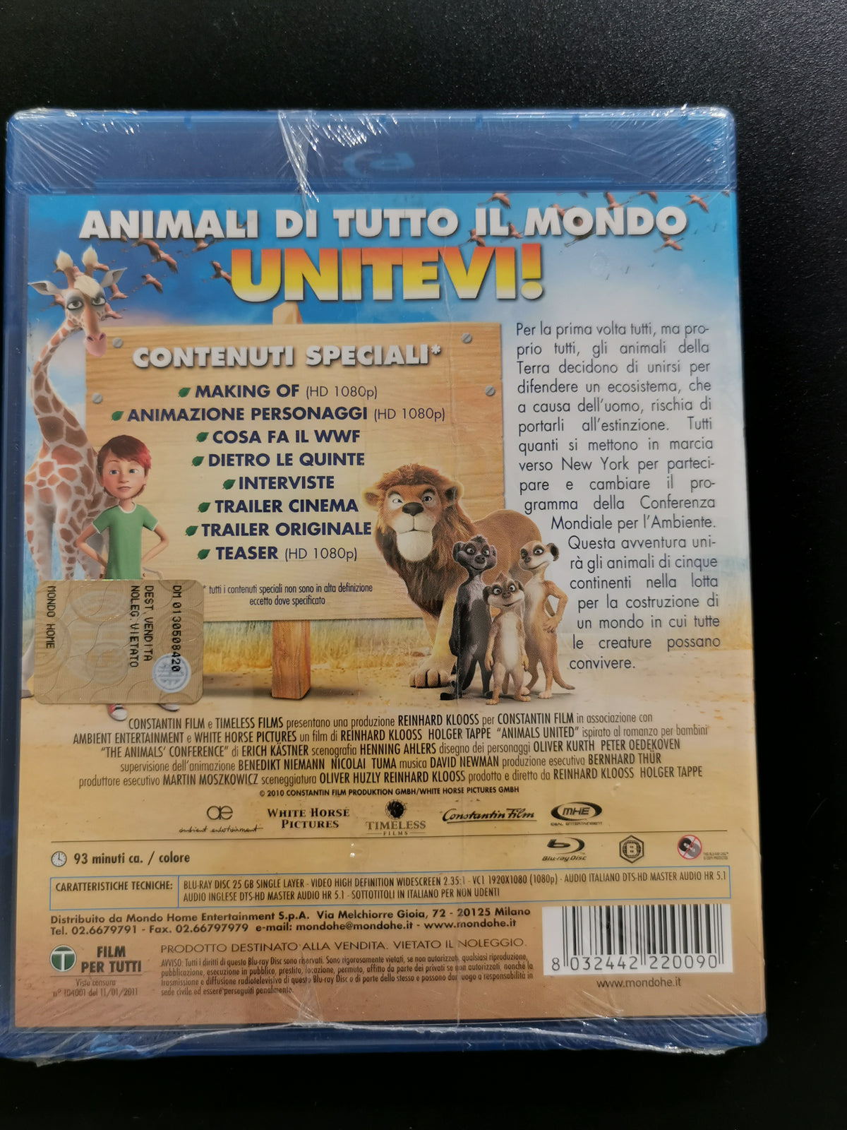 Animals United (Blu-ray) *Nuovo