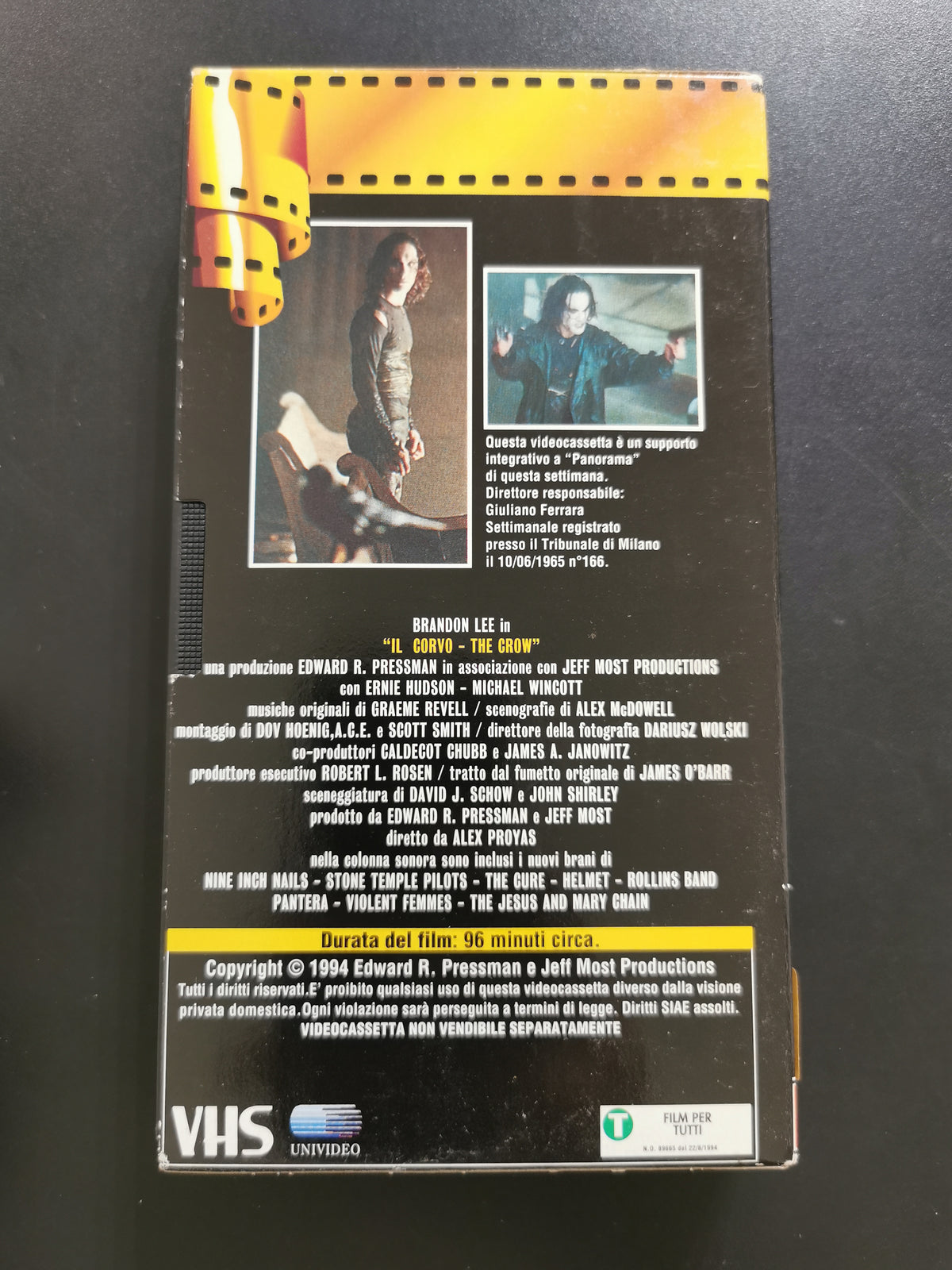 Il Corvo (VHS) – Panorama