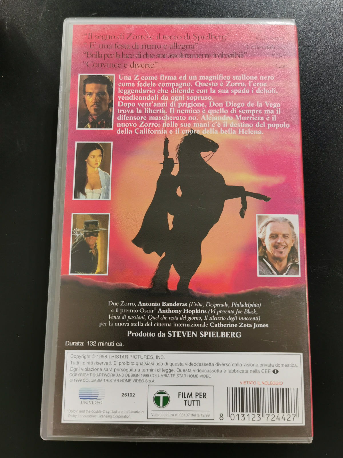La Maschera di Zorro (VHS)
