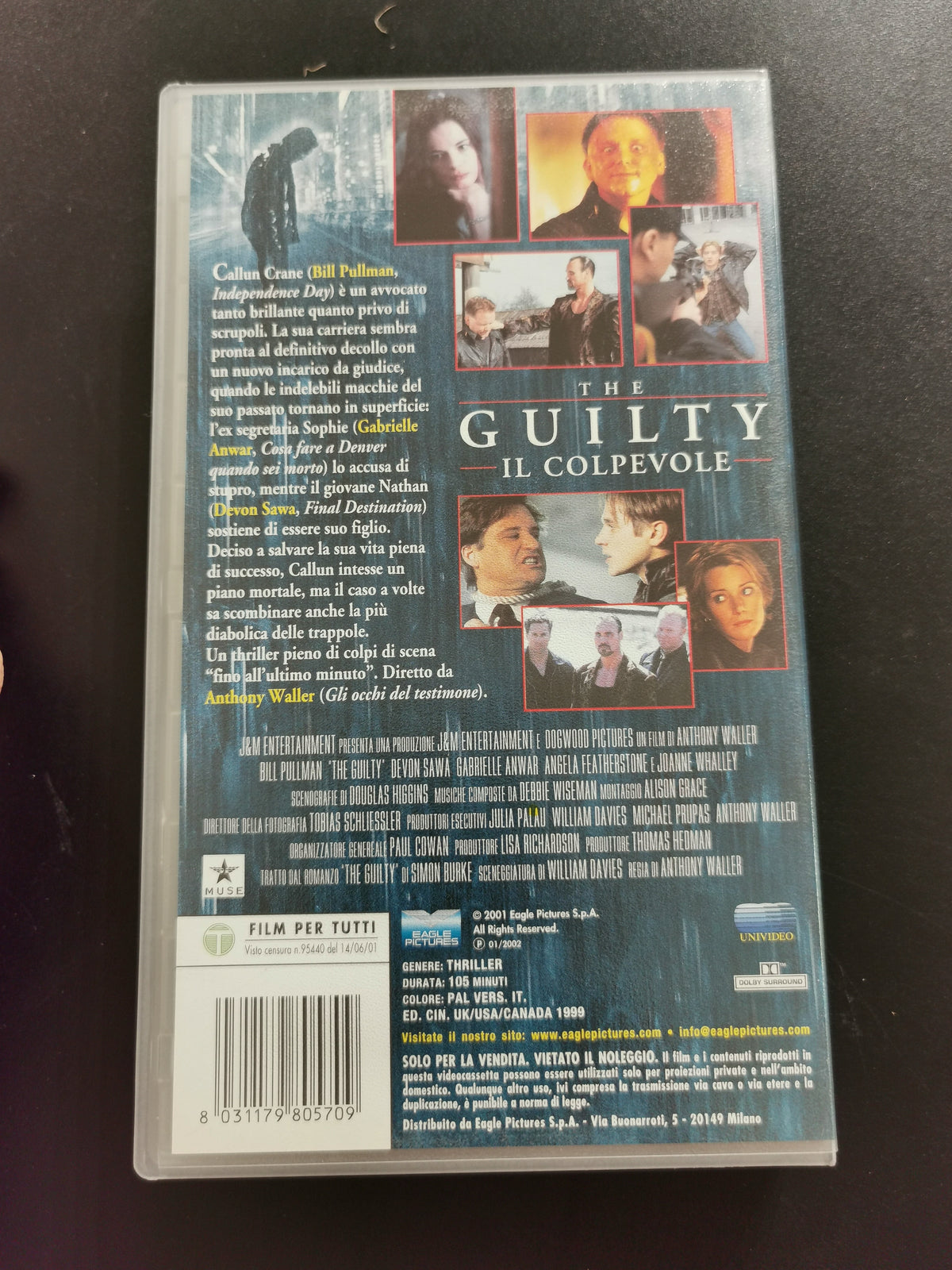 The Guilty - Il colpevole (VHS)